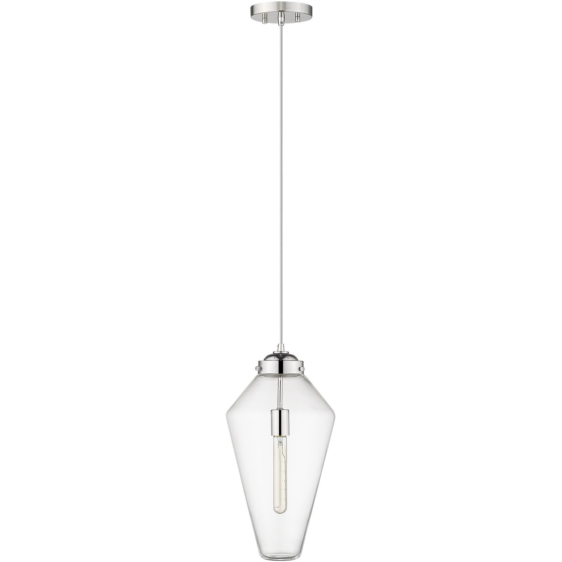 Ballina 1-Light Polished Nickel Mini-Pendant