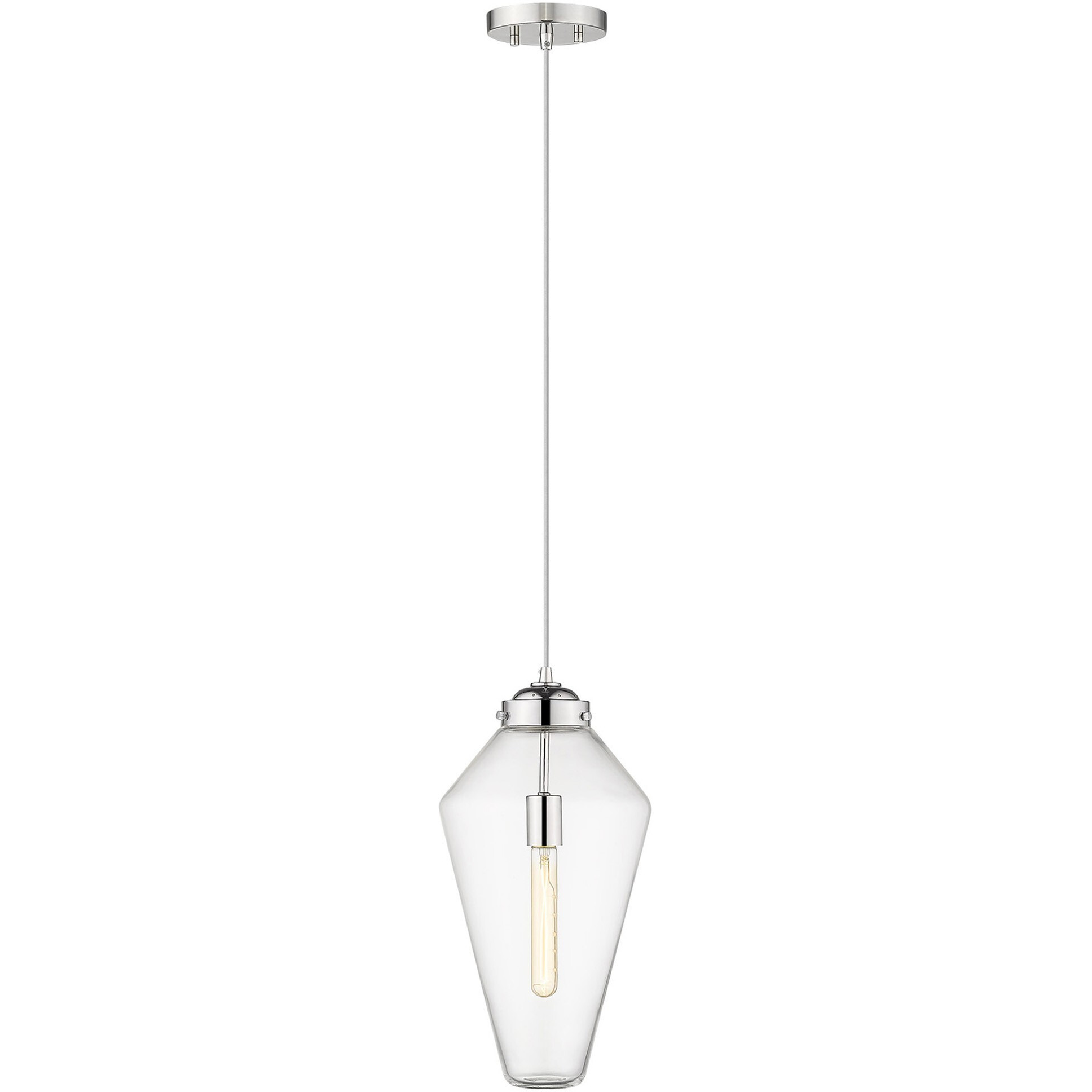 Ballina 1-Light Polished Nickel Mini-Pendant