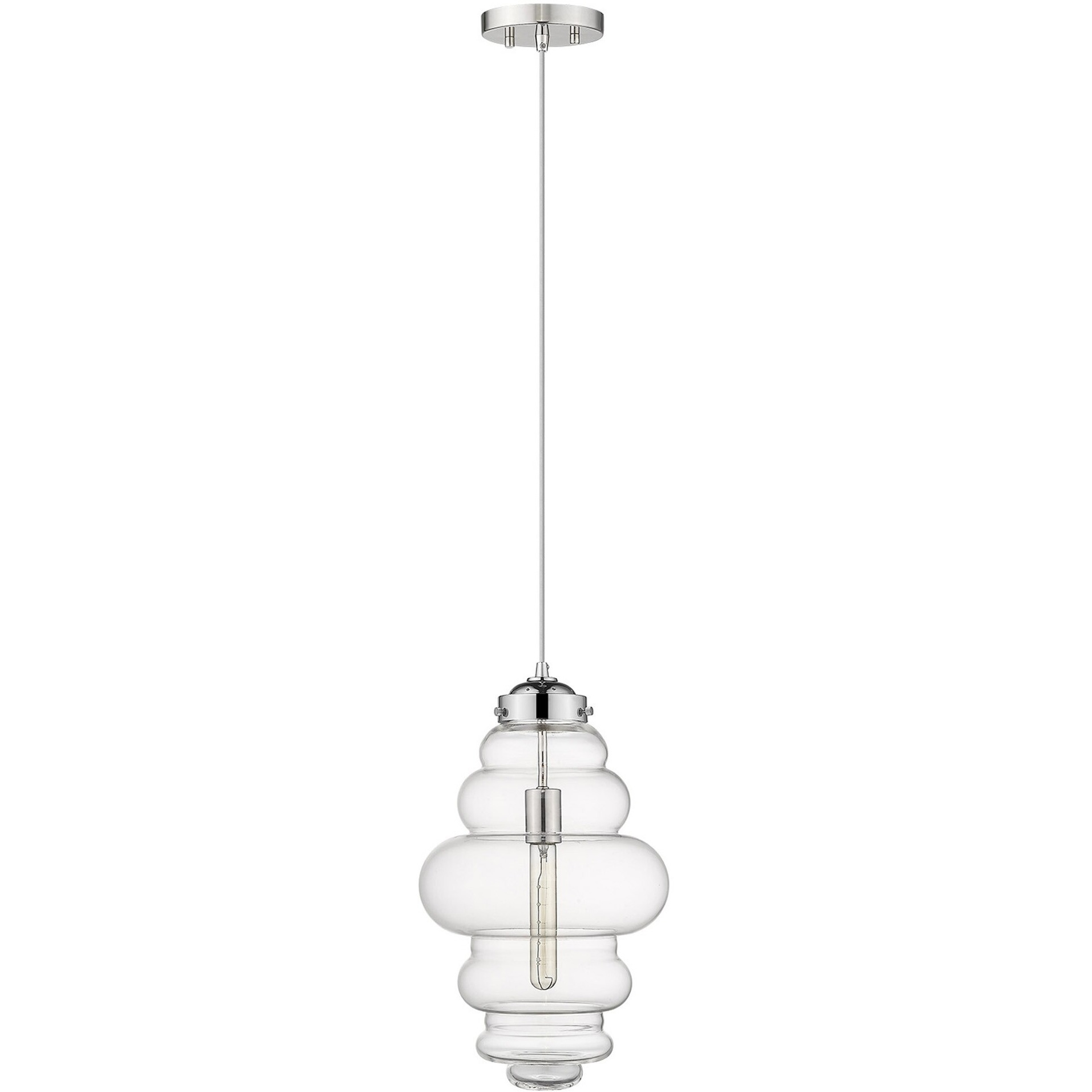 Ballina 1-Light Polished Nickel Mini-Pendant