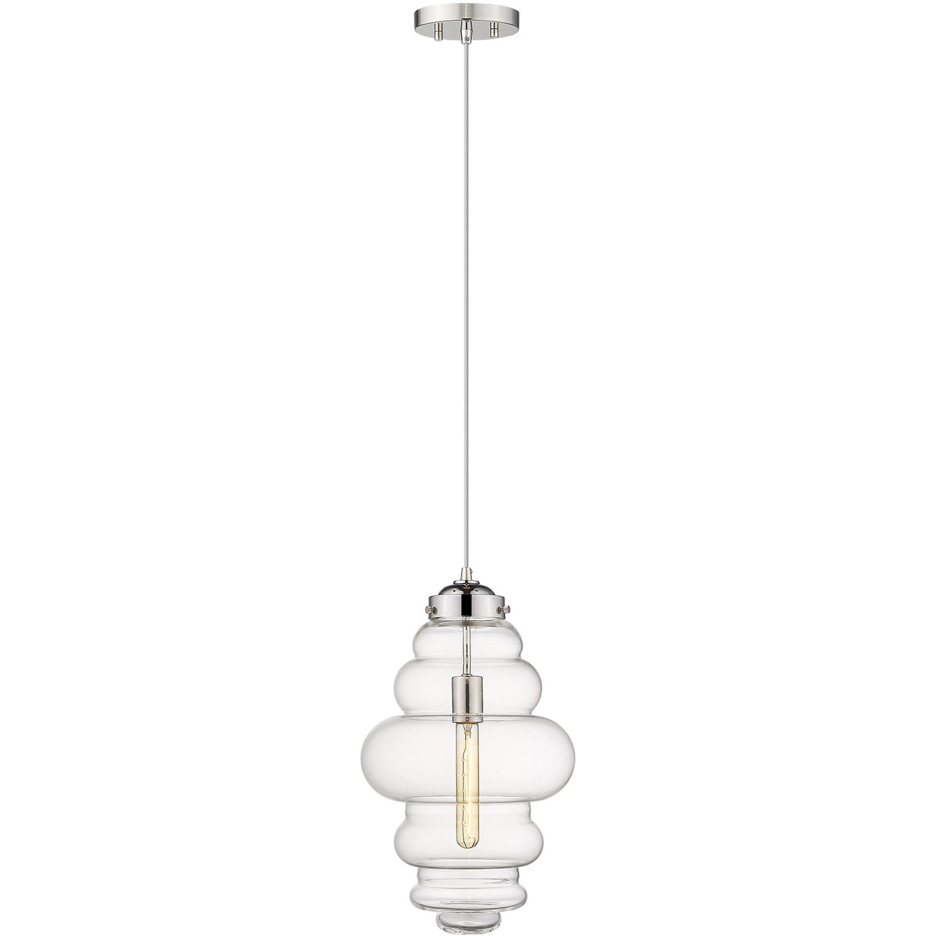 Ballina 1-Light Polished Nickel Mini-Pendant
