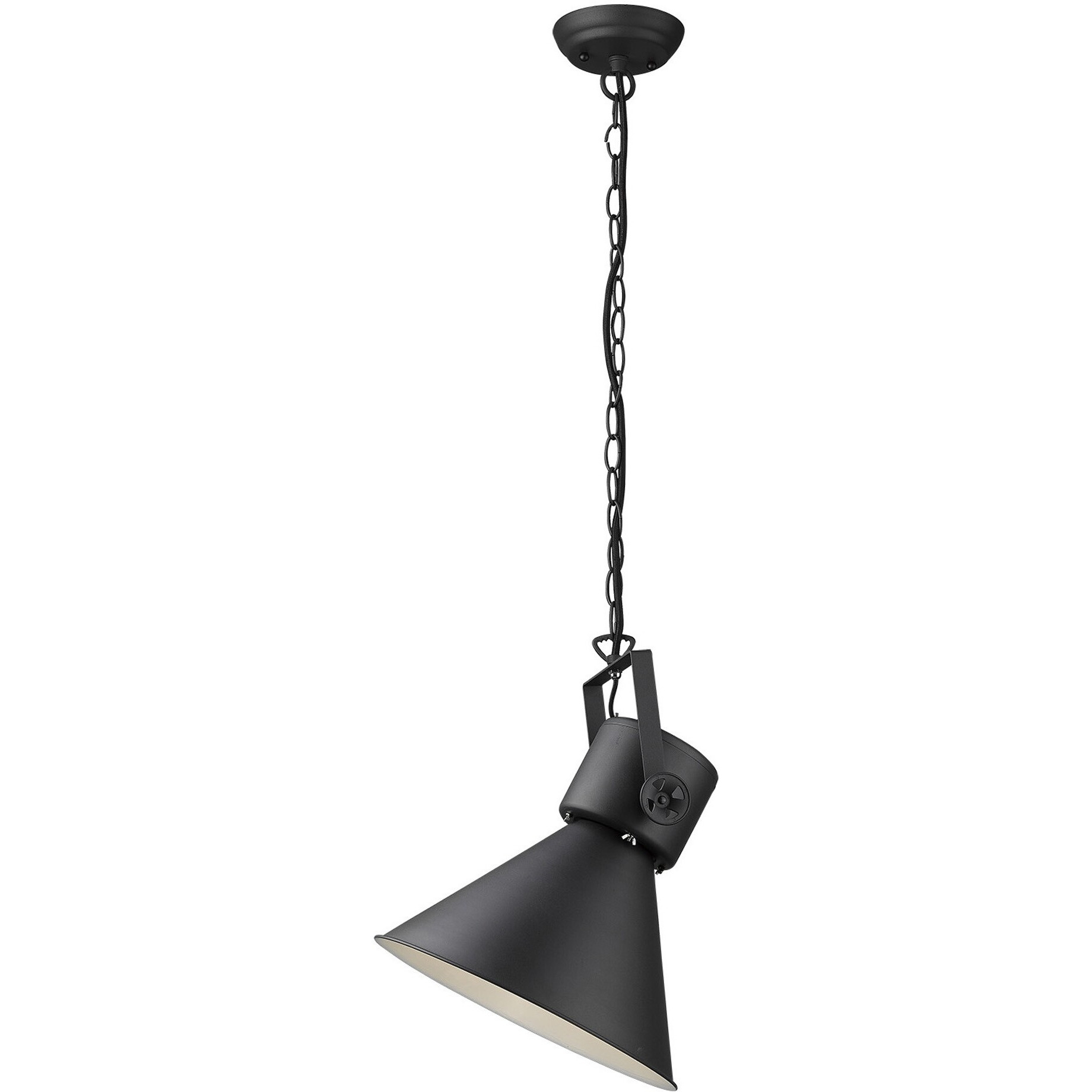 Crew 1-Light Matte Black Pendant