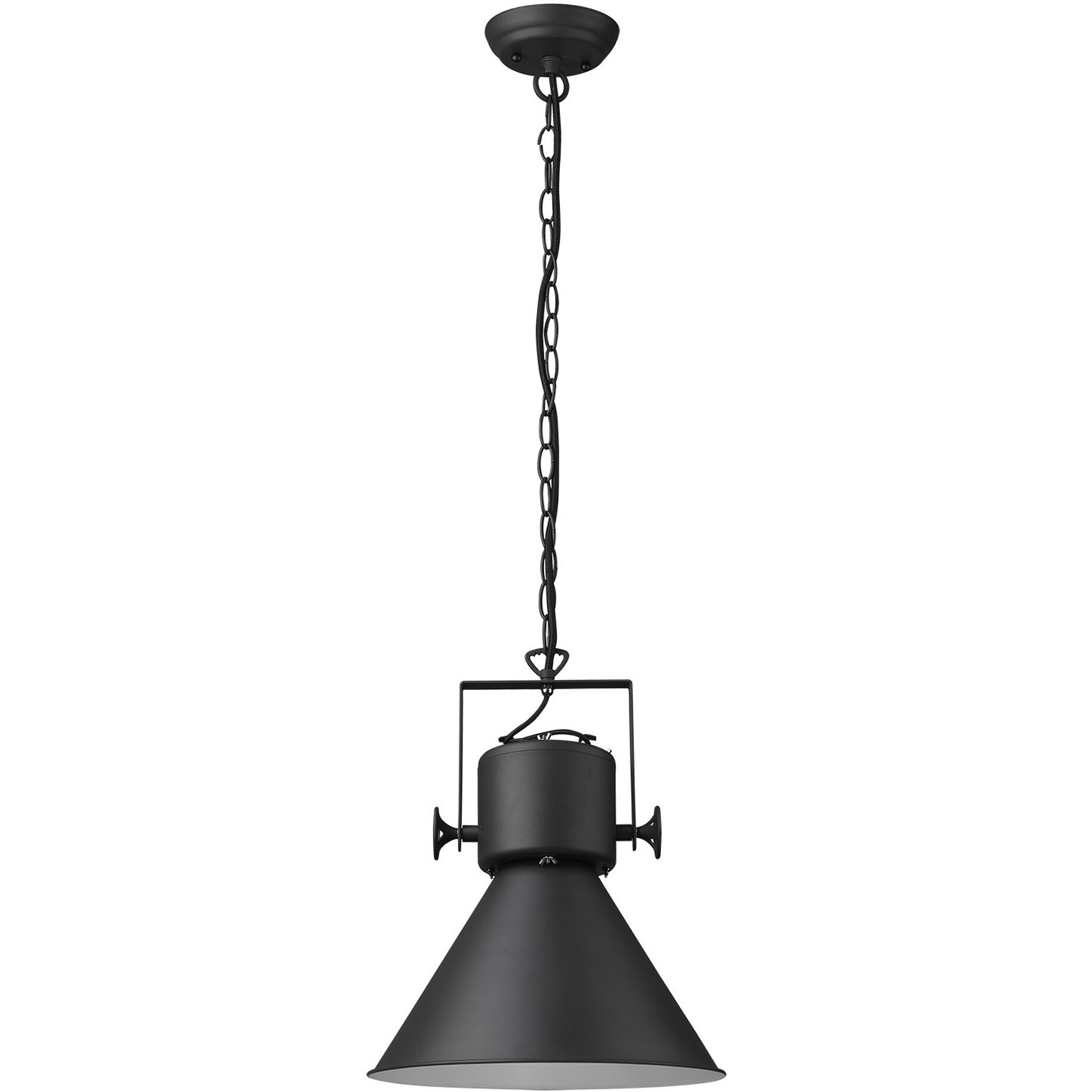Crew 1-Light Matte Black Pendant