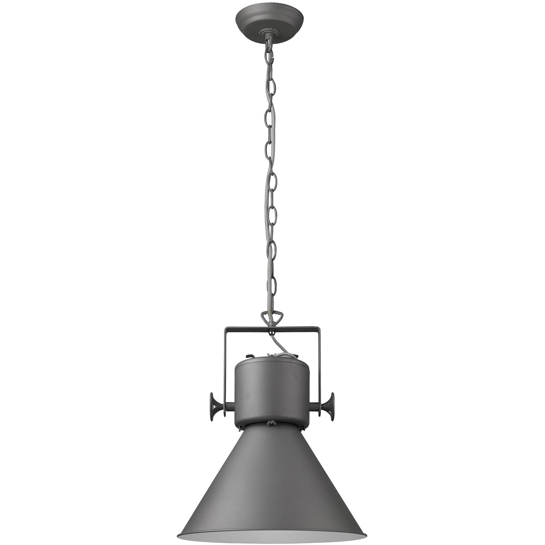 Crew 1-Light Gray Pendant