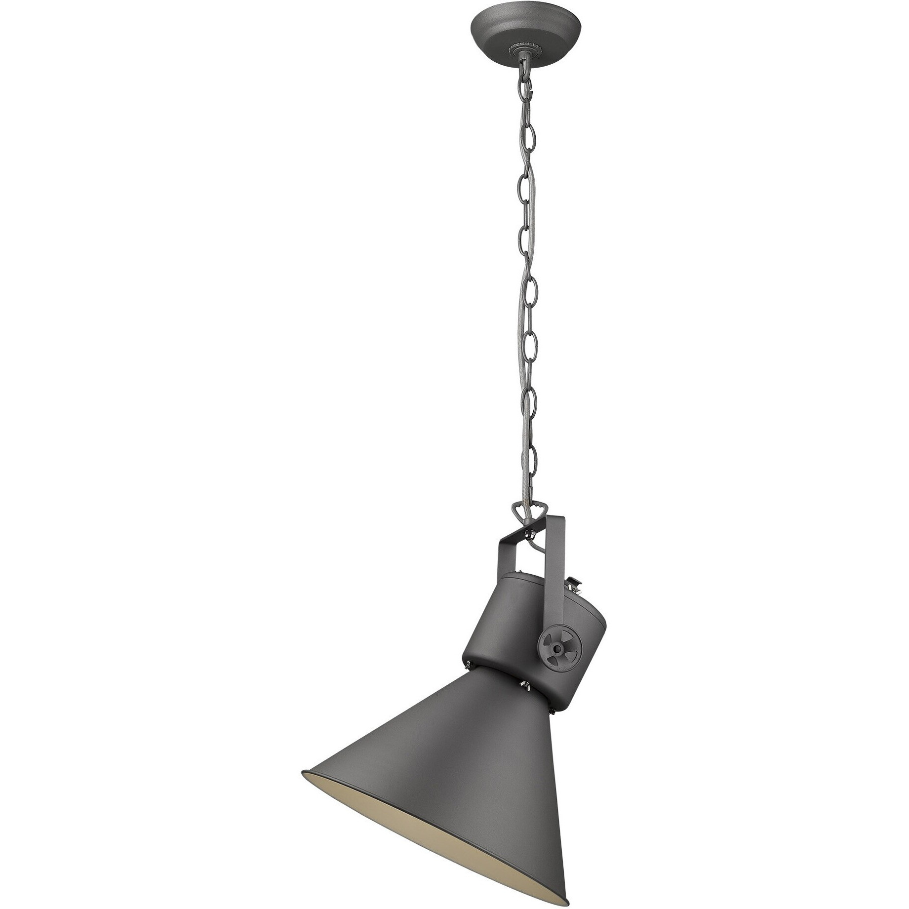 Crew 1-Light Gray Pendant