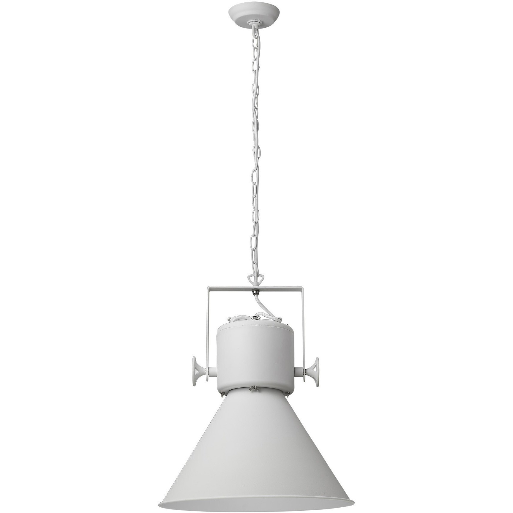 Crew 1-Light White Pendant
