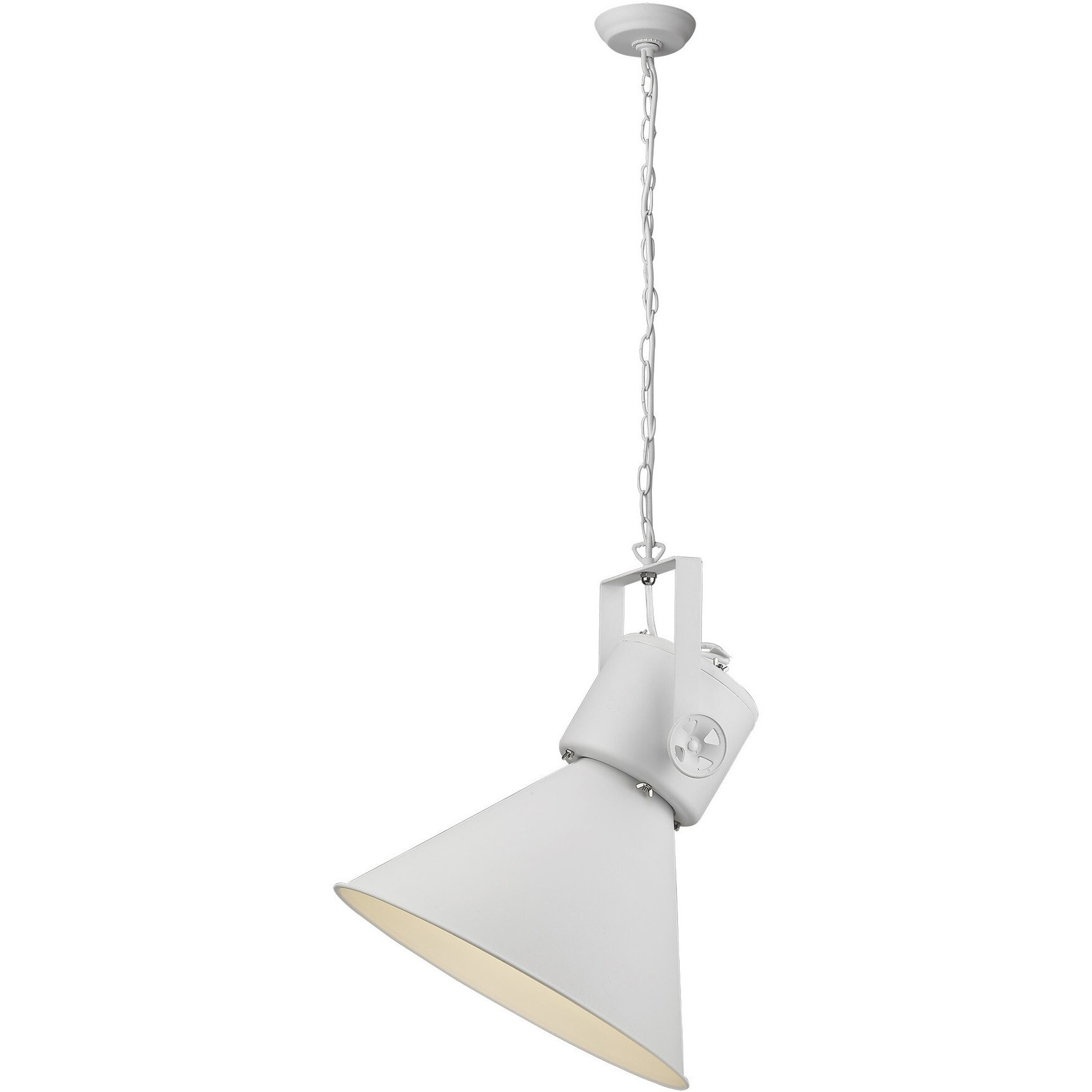 Crew 1-Light White Pendant