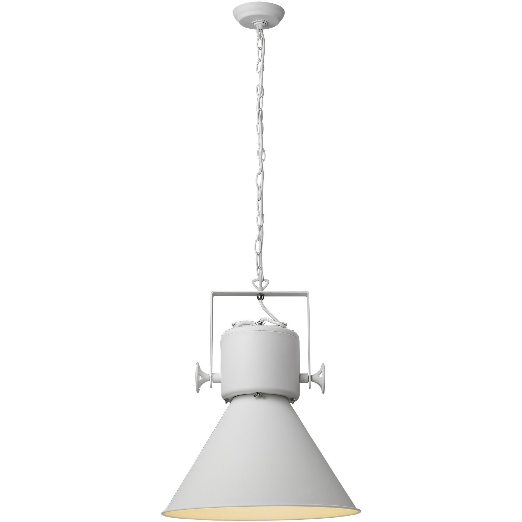 Crew 1-Light White Pendant