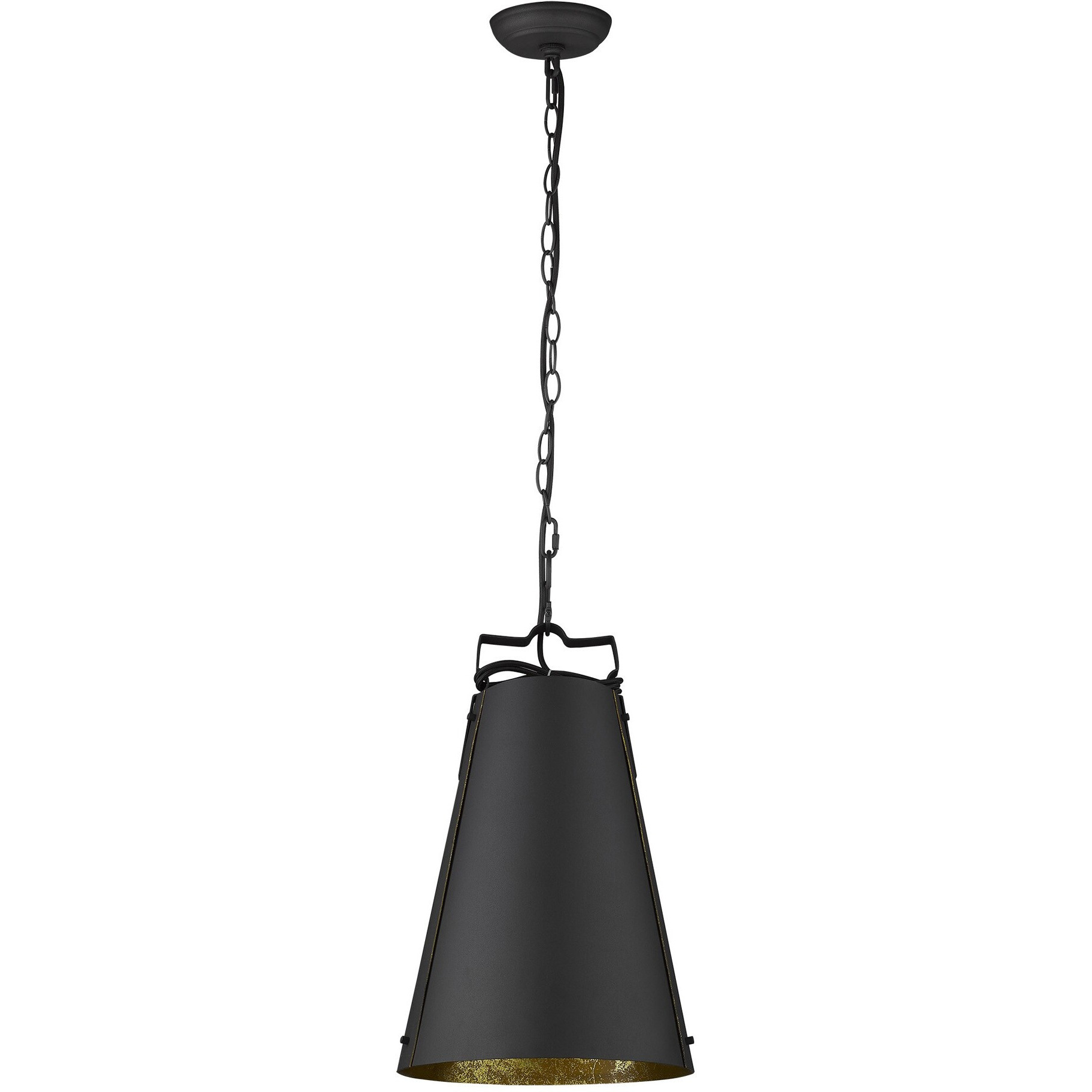 Faza 1-Light Matte Black Pendant