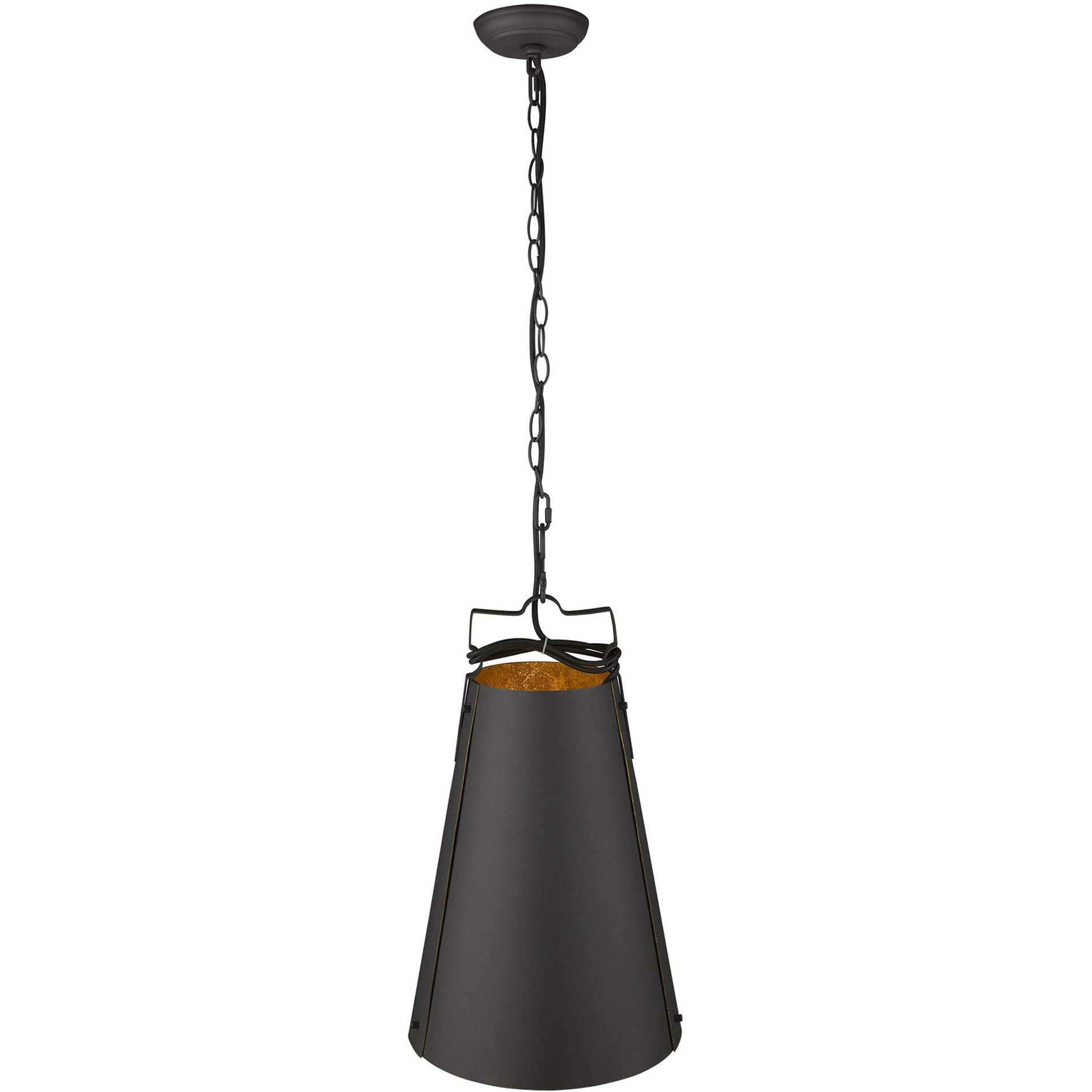 Faza 1-Light Matte Black Pendant