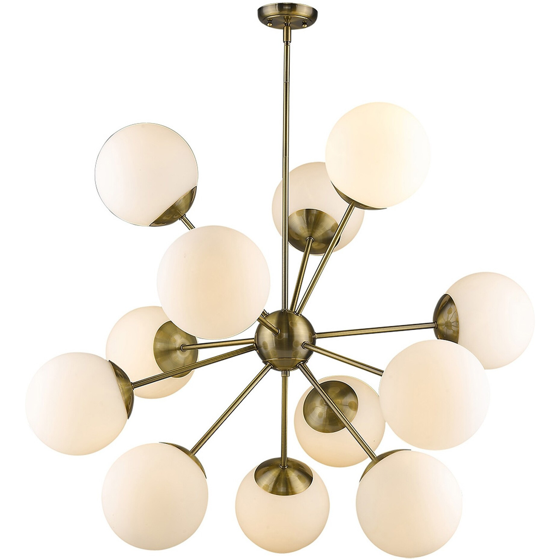 Solea 12-Light Antique Brass Chandelier