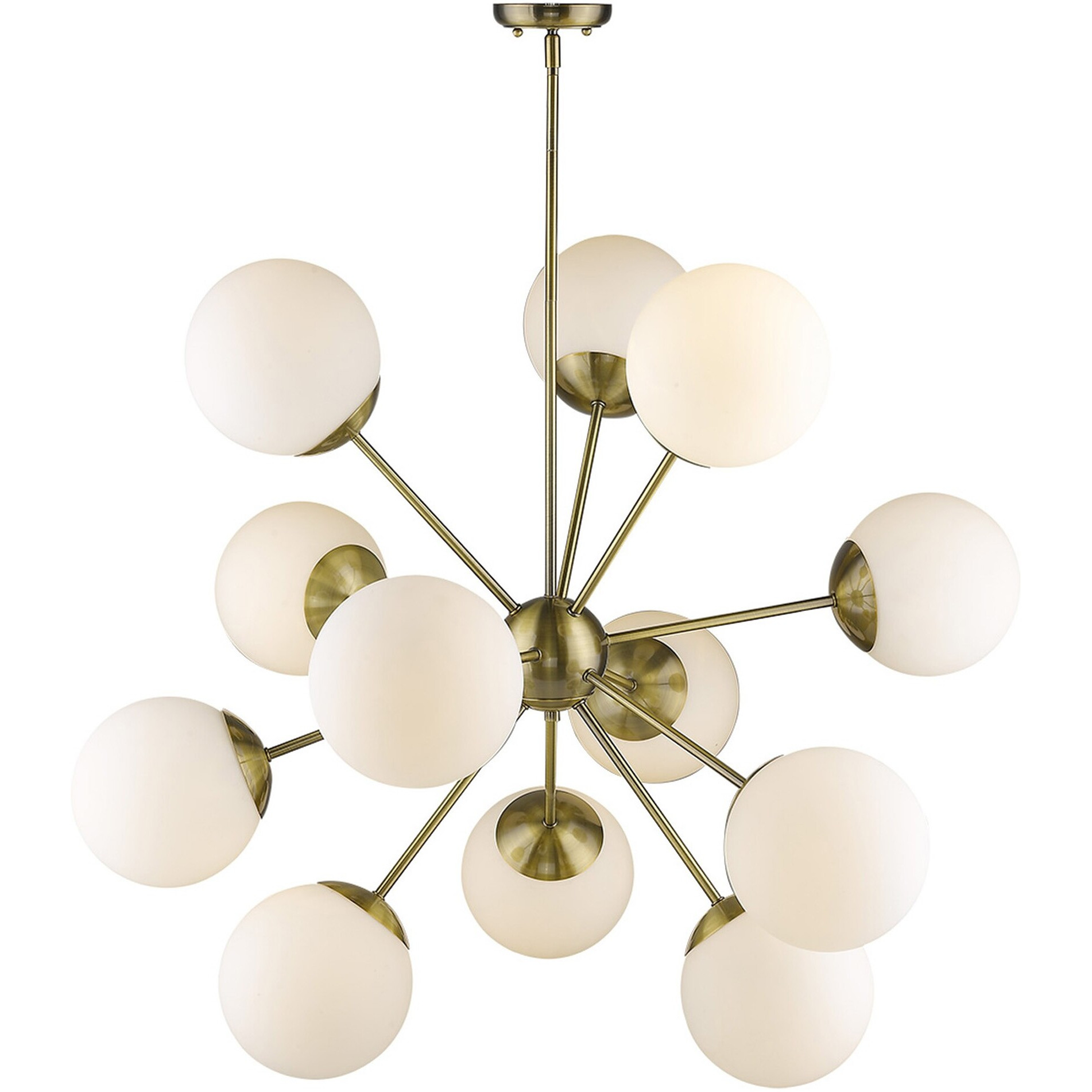Solea 12-Light Antique Brass Chandelier