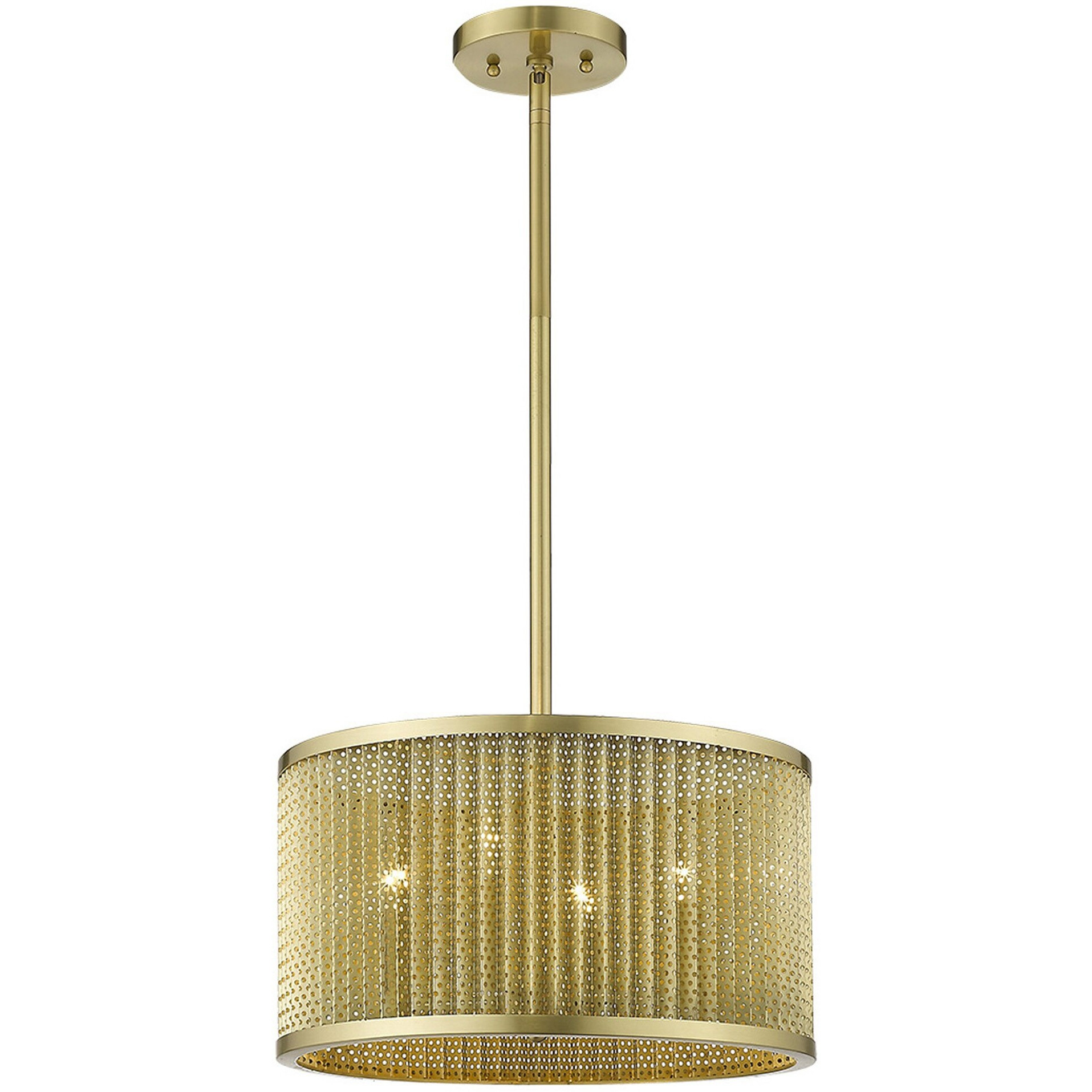 Basetti 4-Light Gold Convertible Pendant