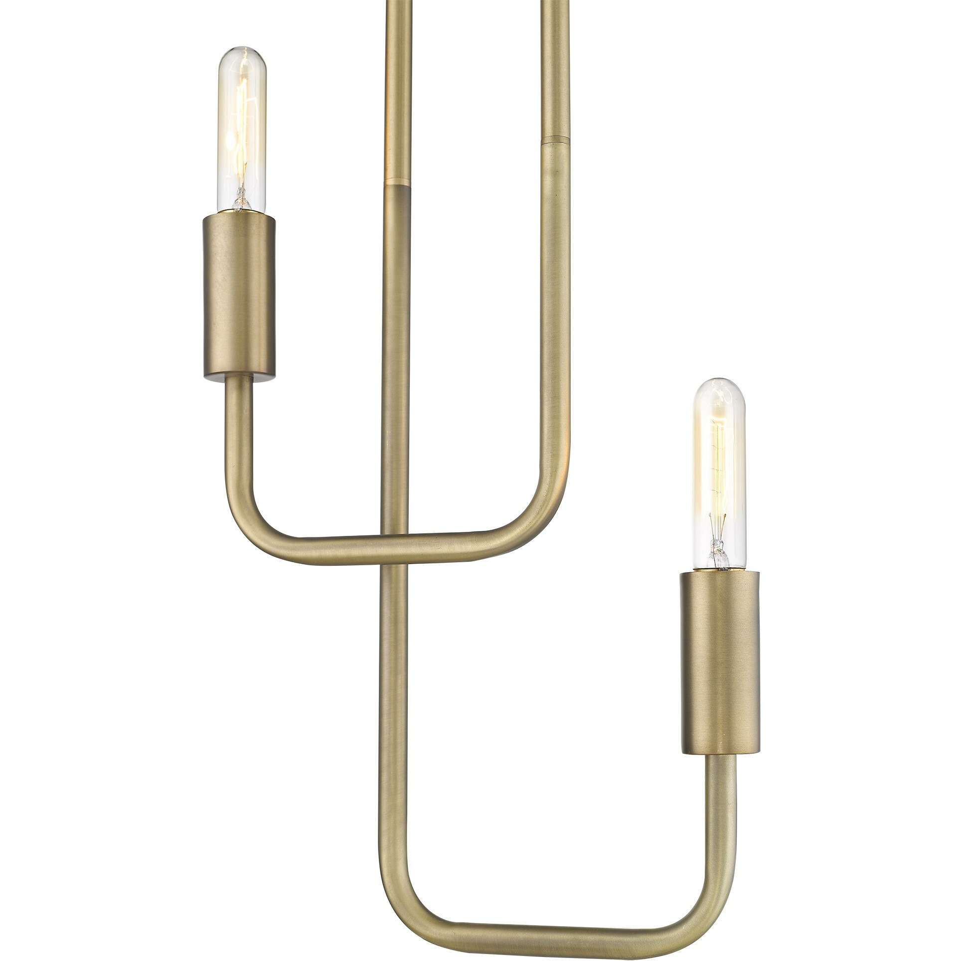 Perret 2-Light Aged Brass Pendant