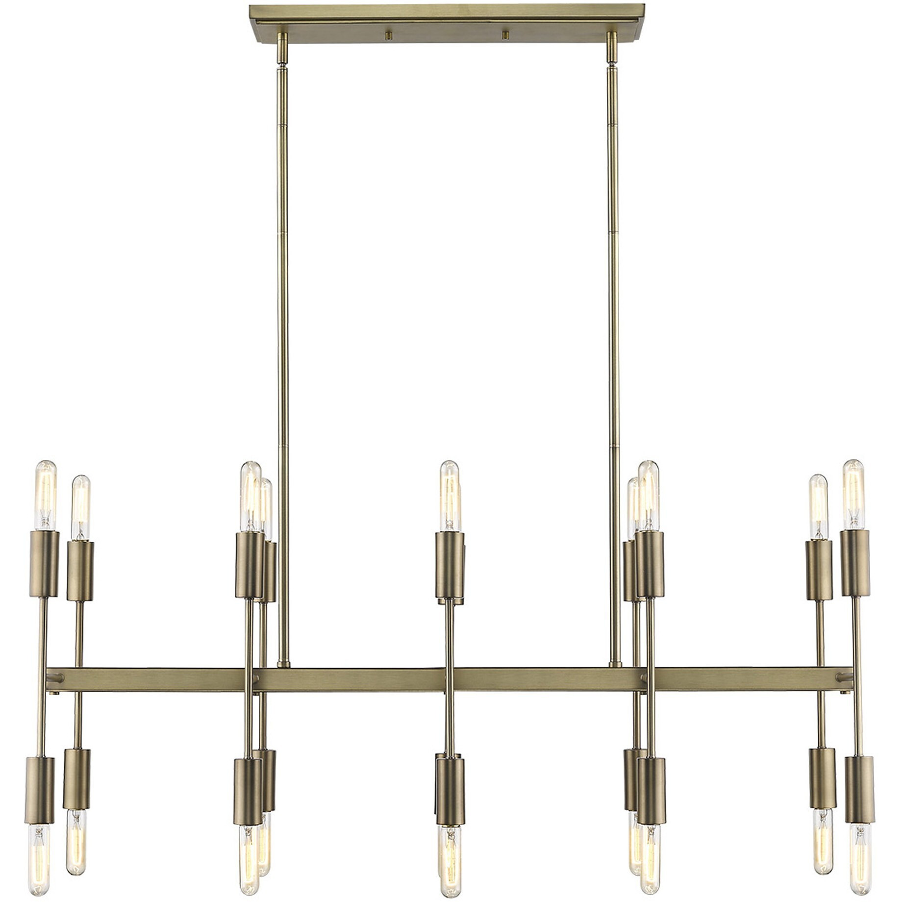 Perret 20-Light Aged Brass Island Pendant