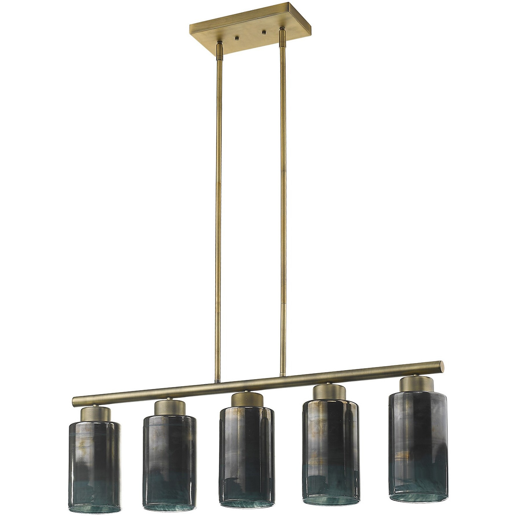 Monet 5-Light Brass Pendant