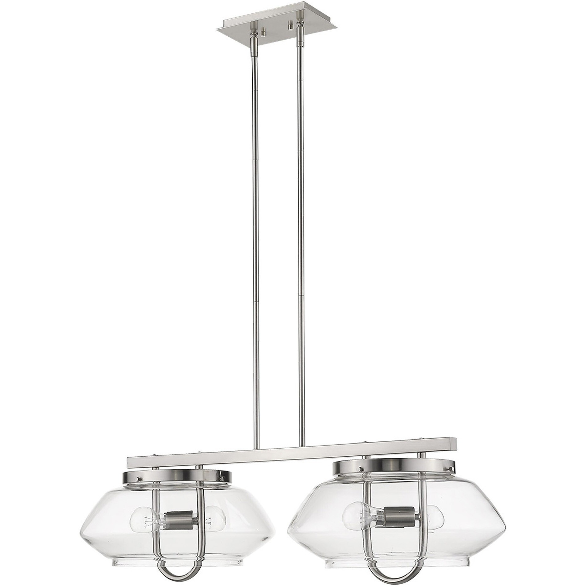 Garner 4-Light Satin Nickel Island Pendant