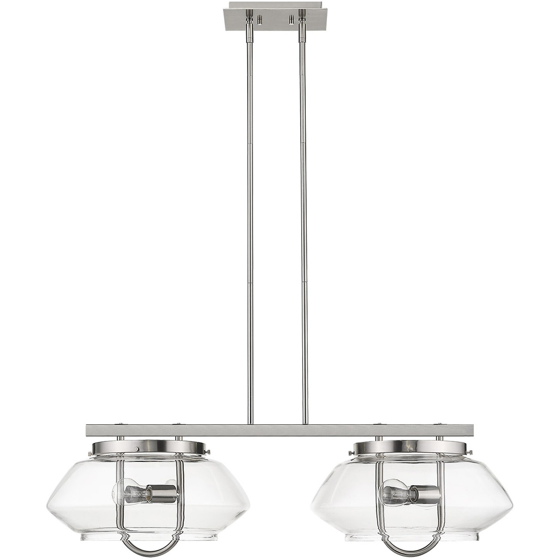 Garner 4-Light Satin Nickel Island Pendant