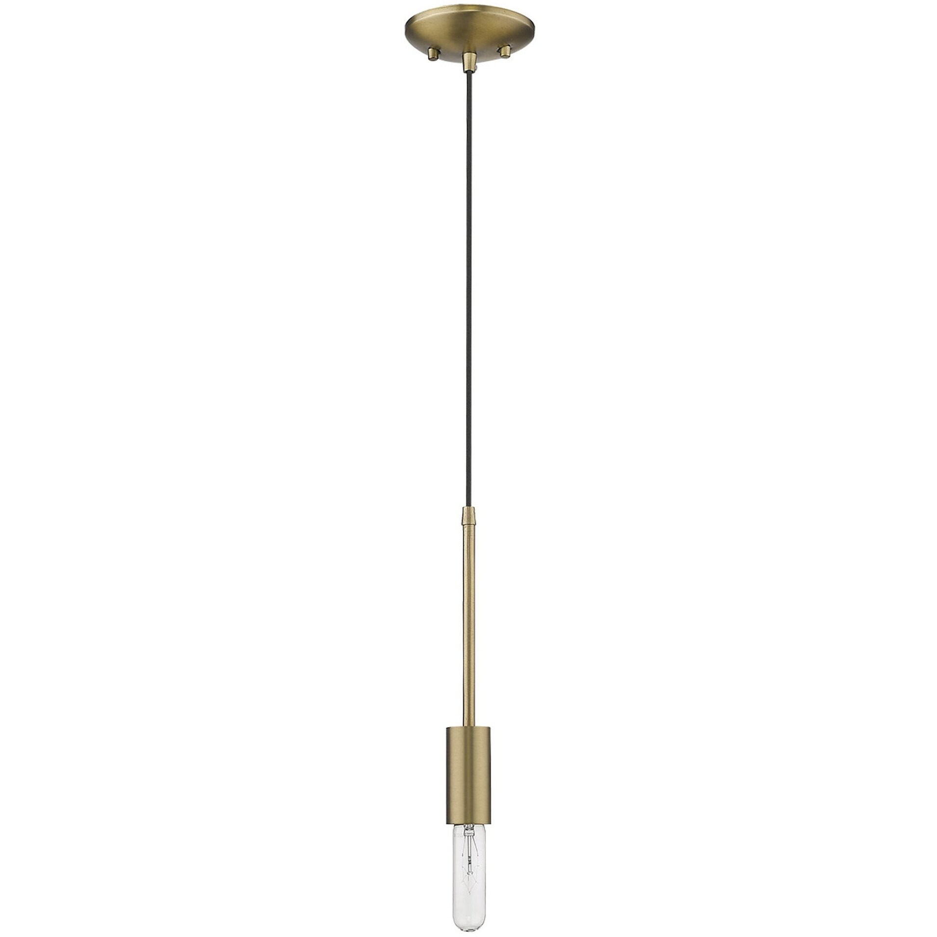 Dull Gold Mini Pendant Hanging Light