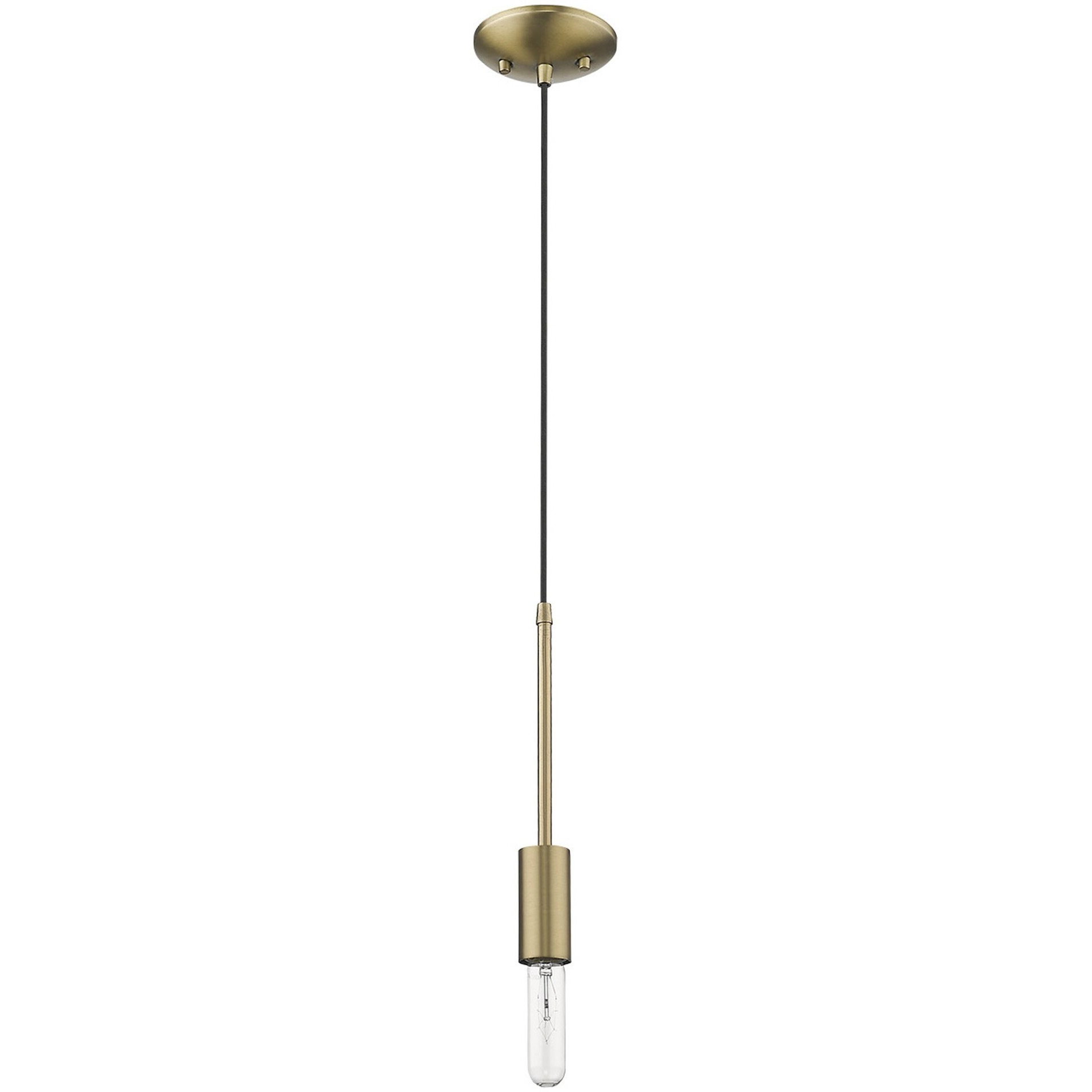 Dull Gold Mini Pendant Hanging Light