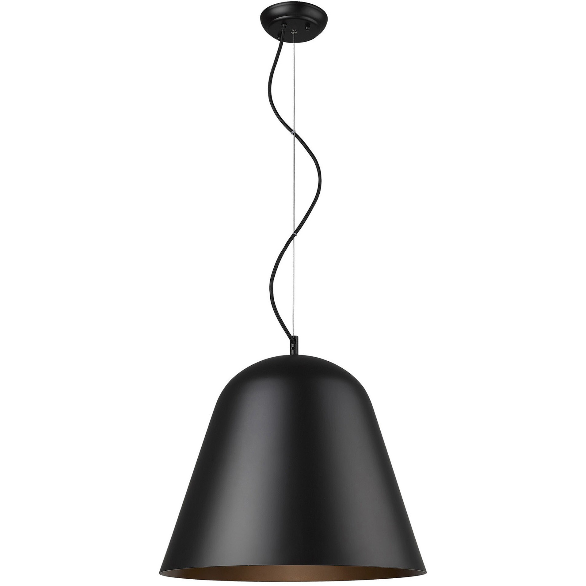 Knell 1-Light Matte Black Pendant