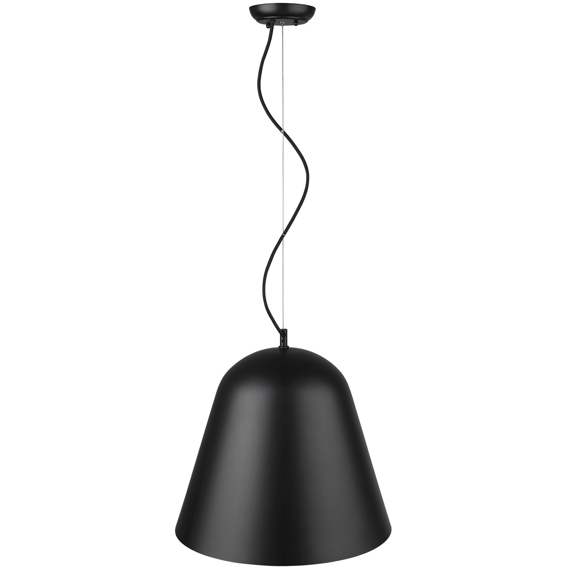 Knell 1-Light Matte Black Pendant