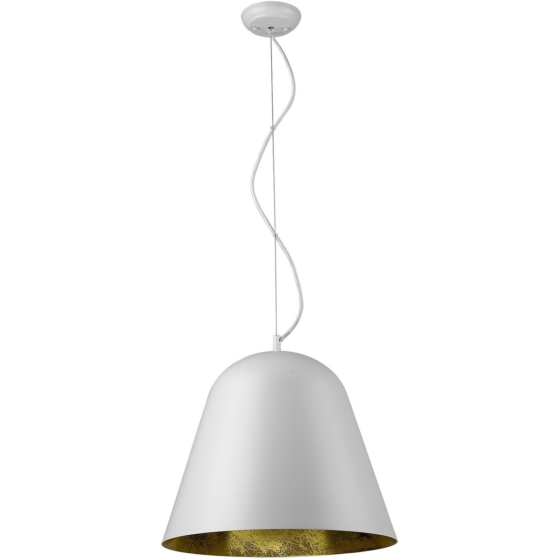 Knell 1-Light White Pendant