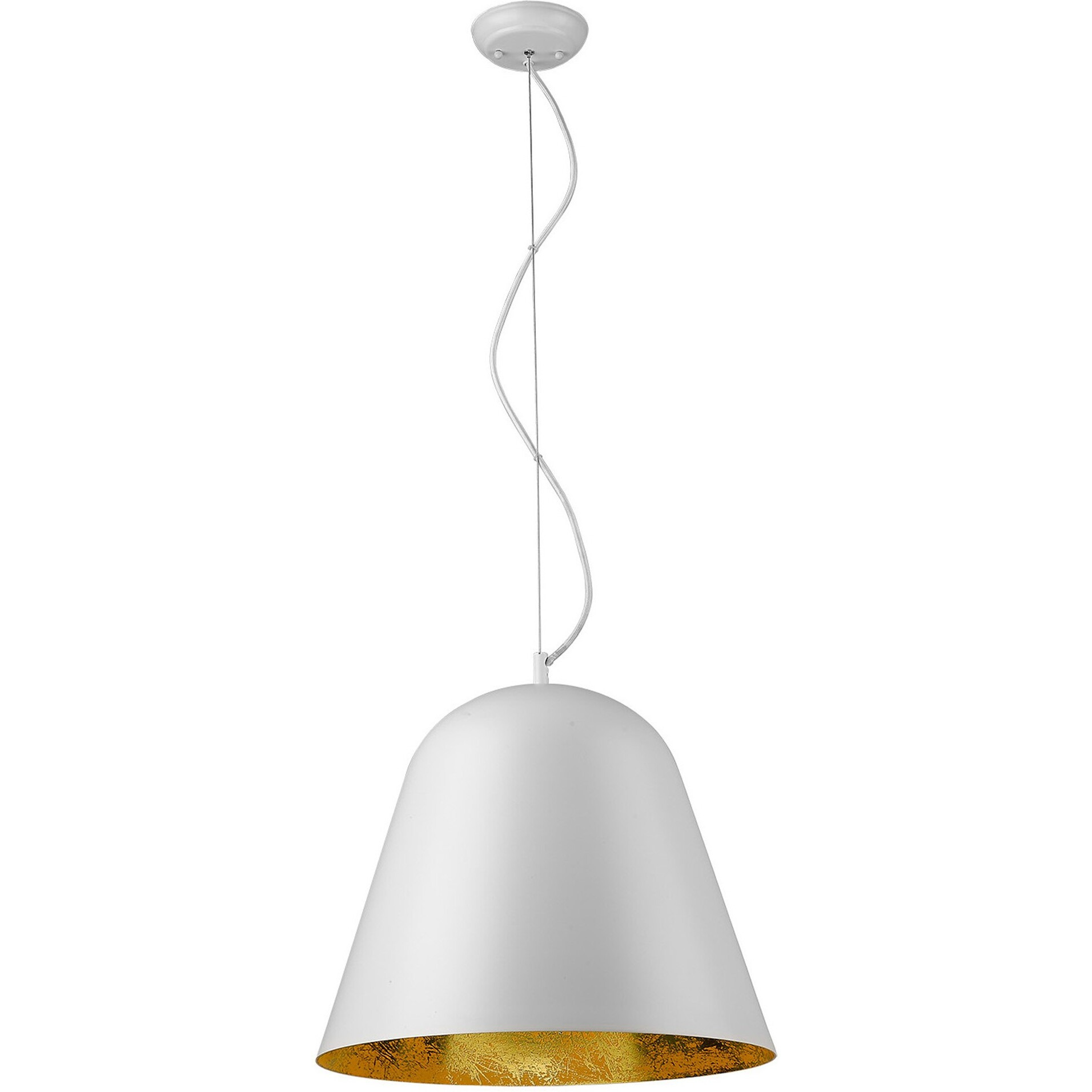 Knell 1-Light White Pendant