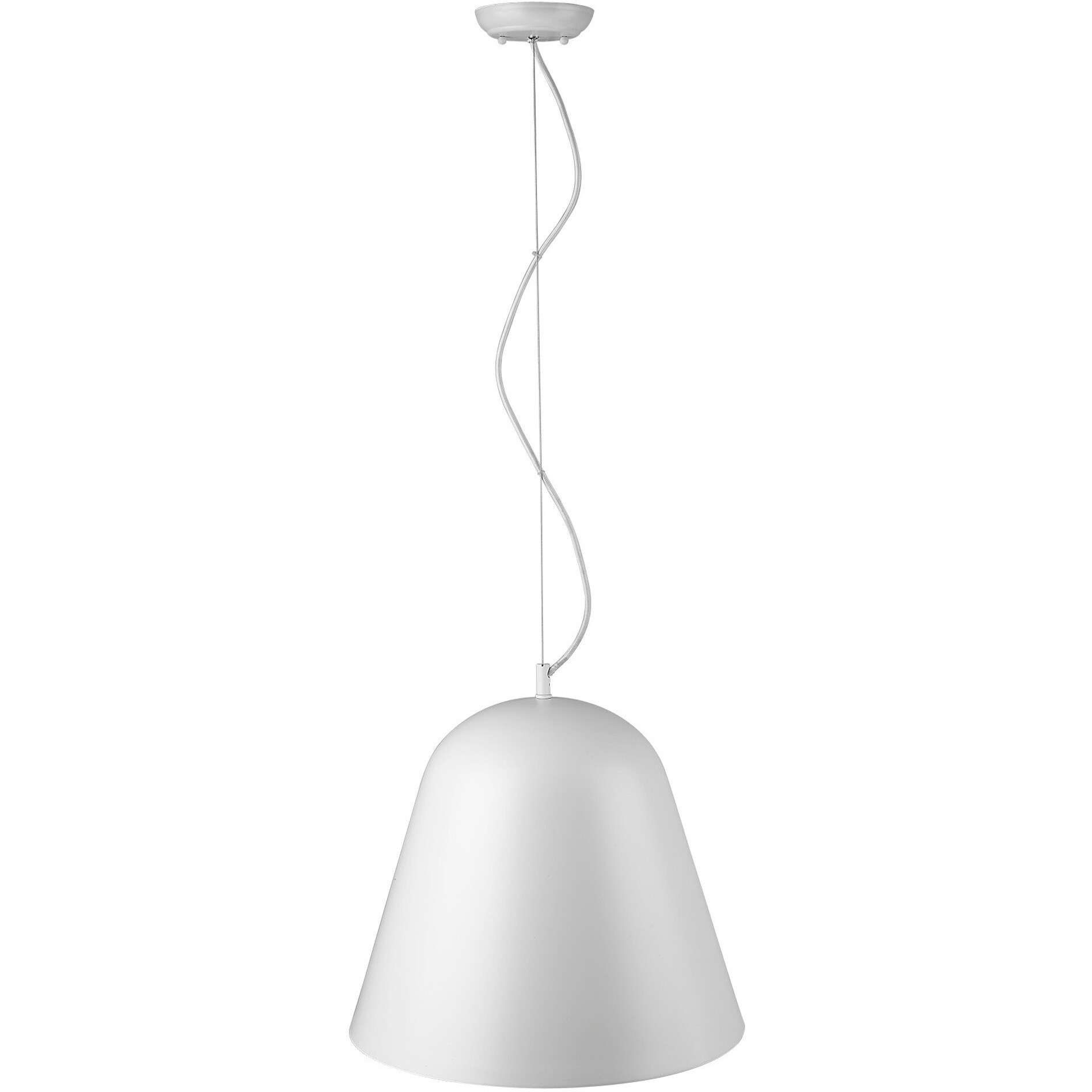 Knell 1-Light White Pendant