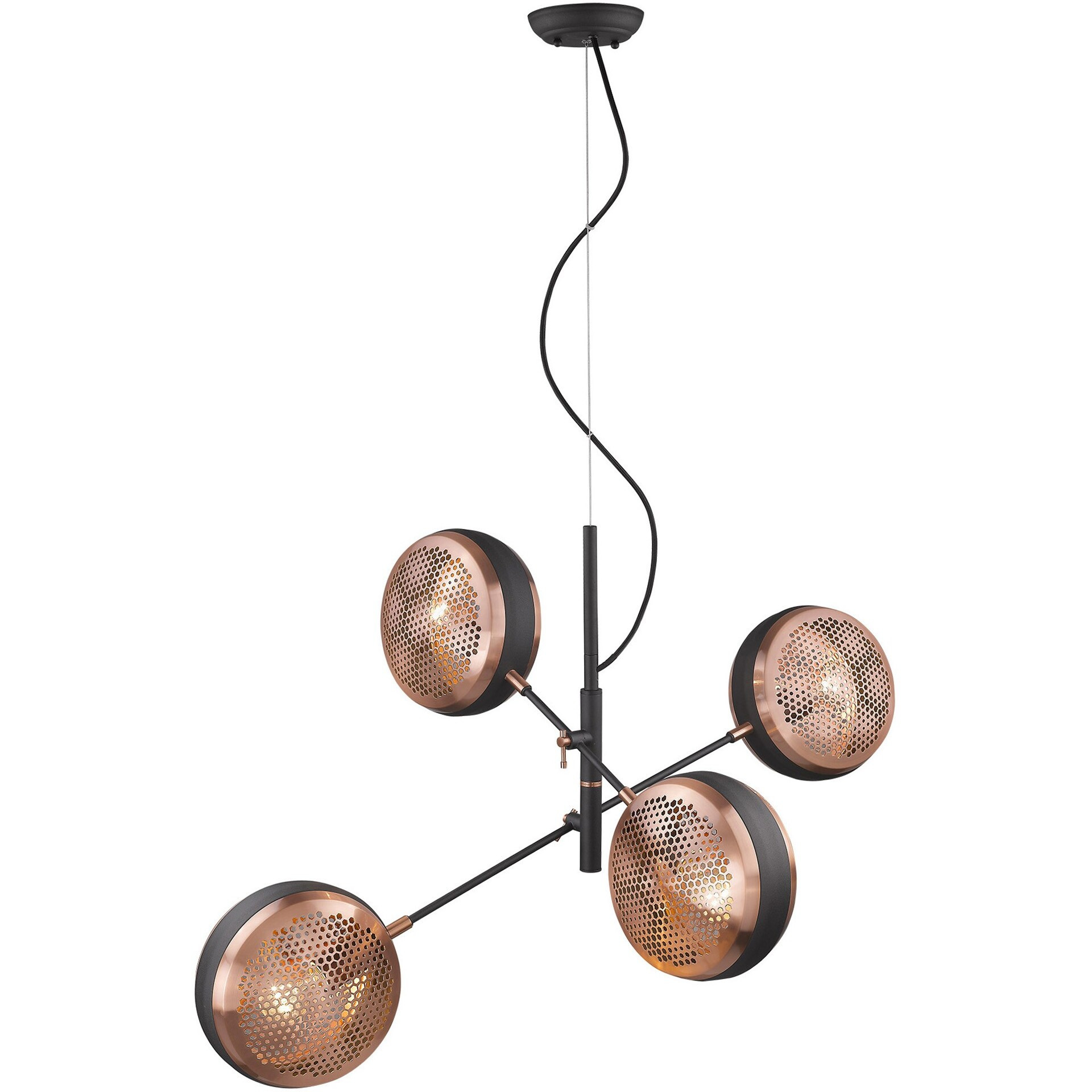 Tholos 4-Light Matte Black Pendant