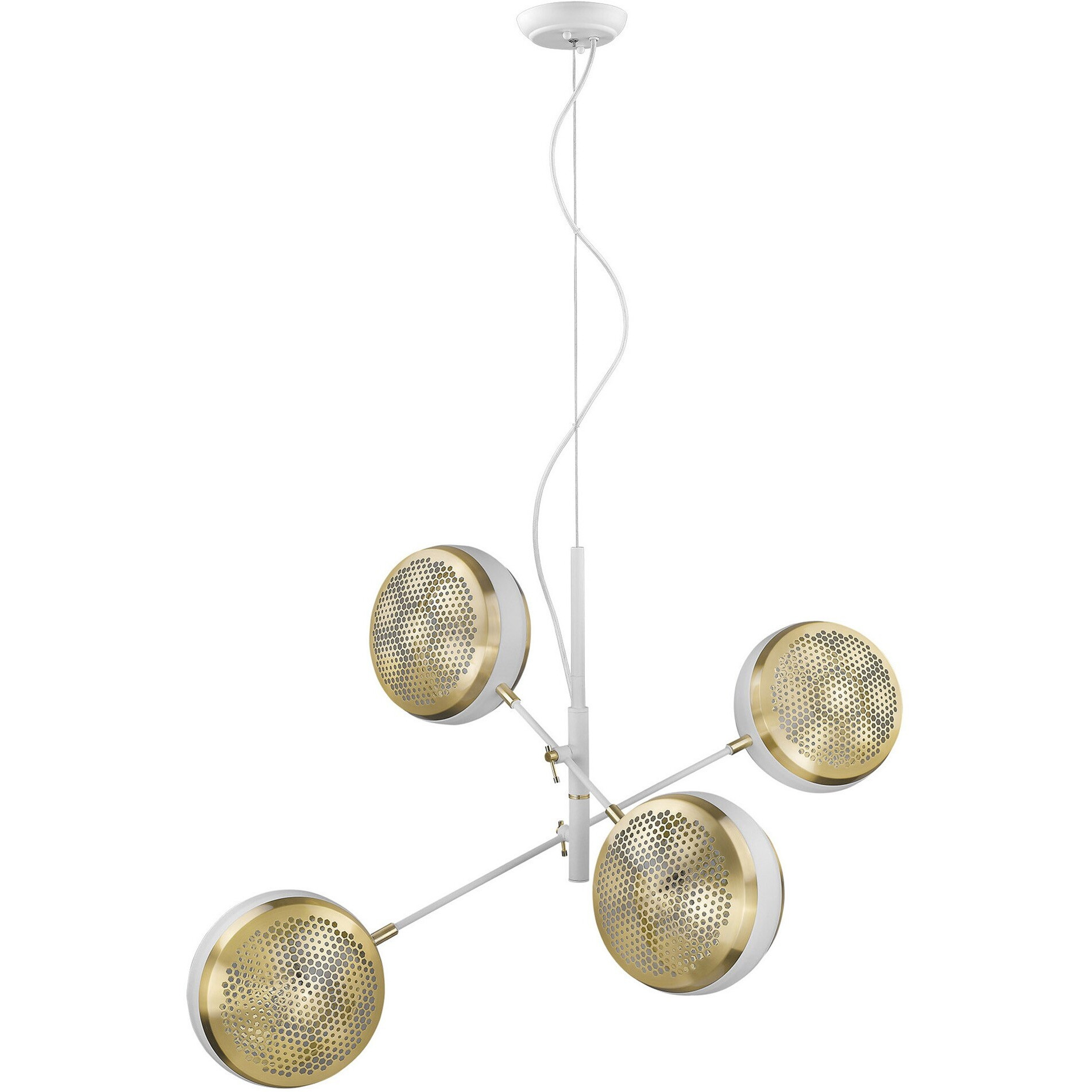 Tholos 4-Light White Pendant