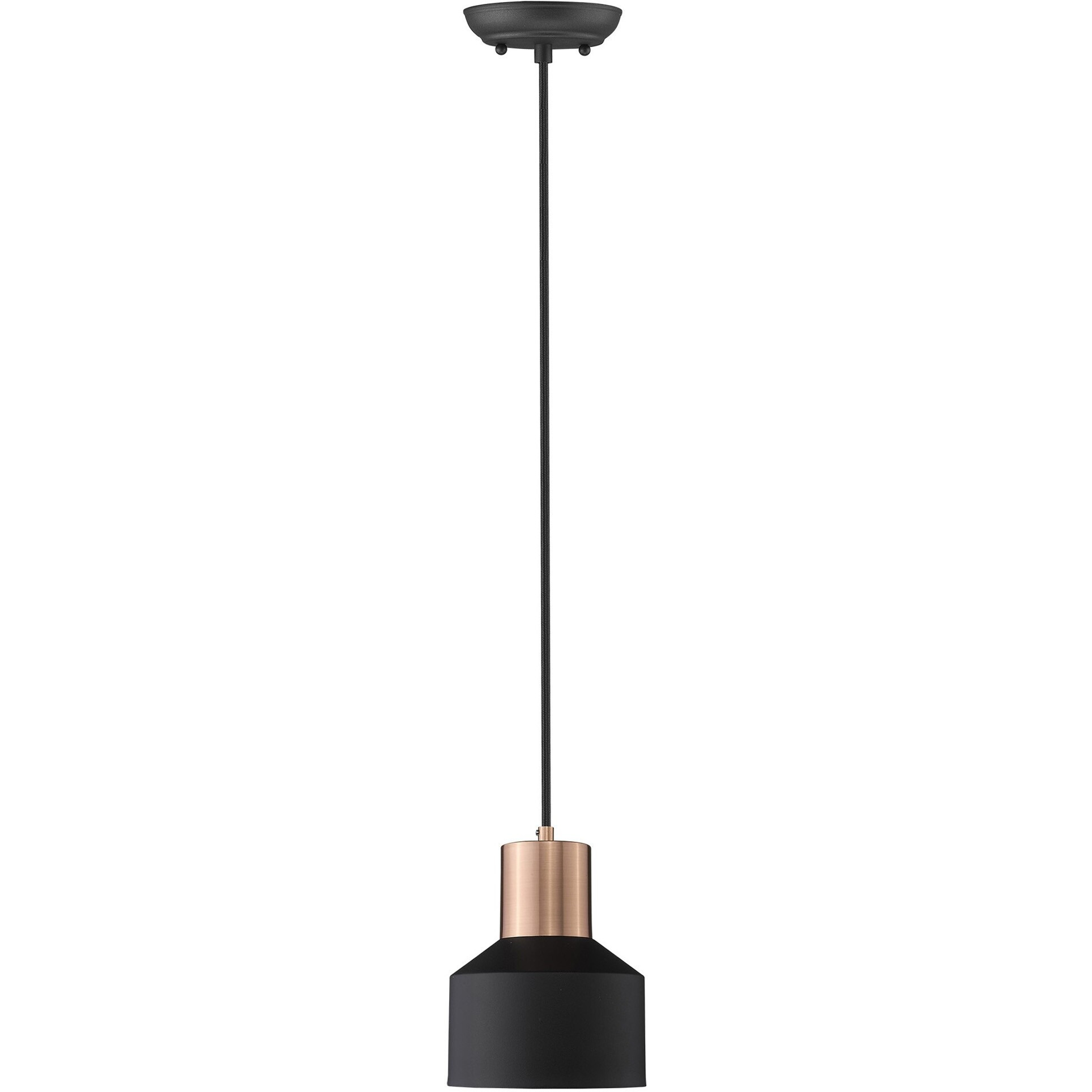 Matte Black And Rose Gold Pendant Hanging Light