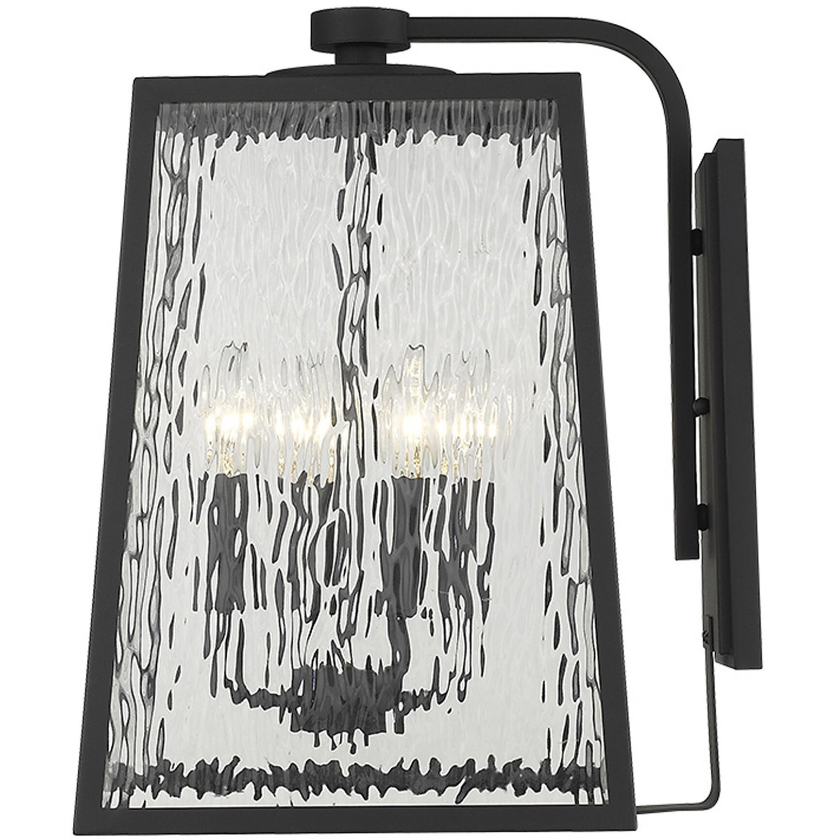 Hirche 4-Light Matte Black Wall Light