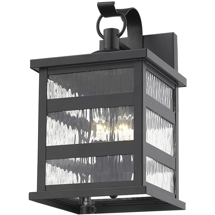 Morris 3-Light Matte Black Wall Light
