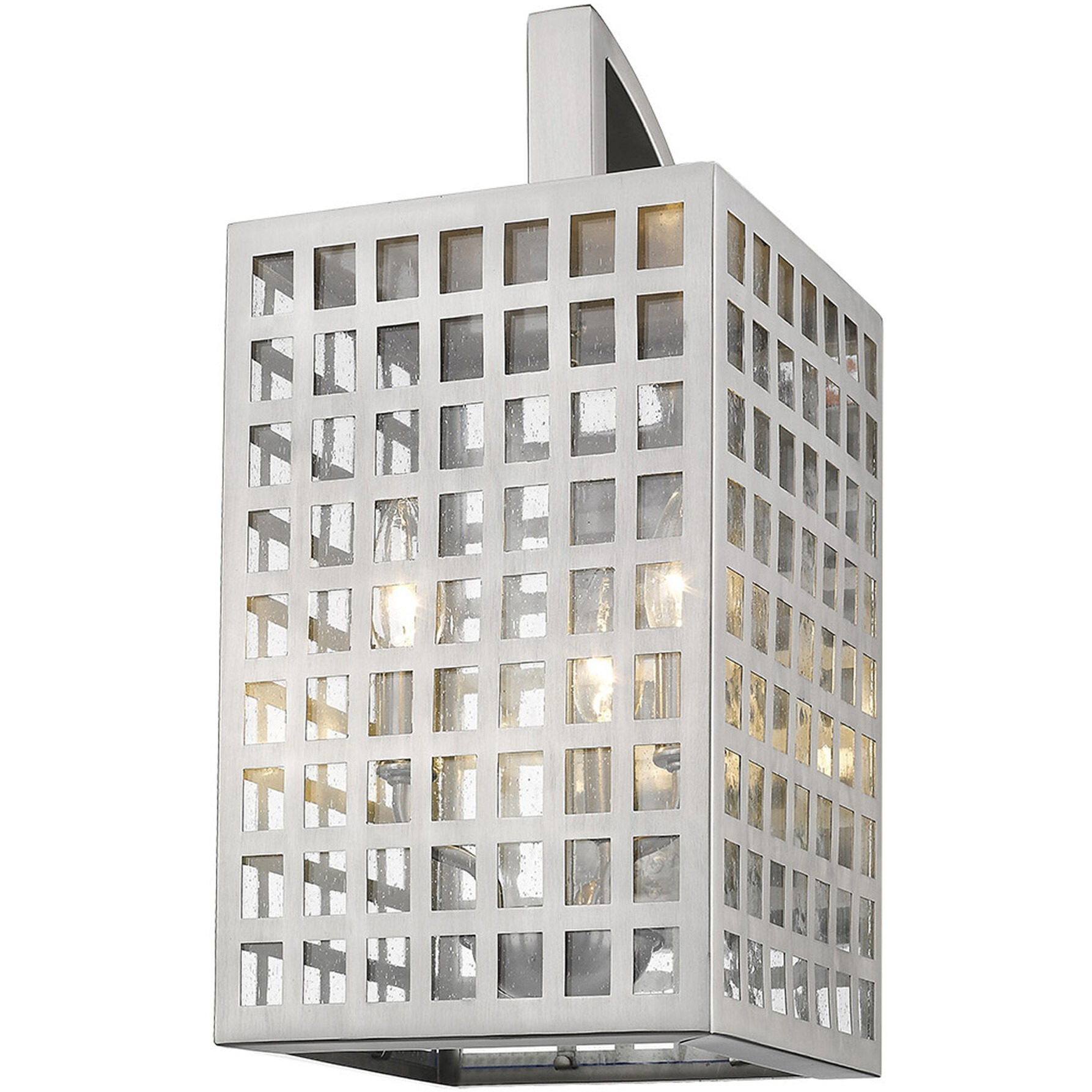 Letzel 3-Light Satin Nickel Wall Light