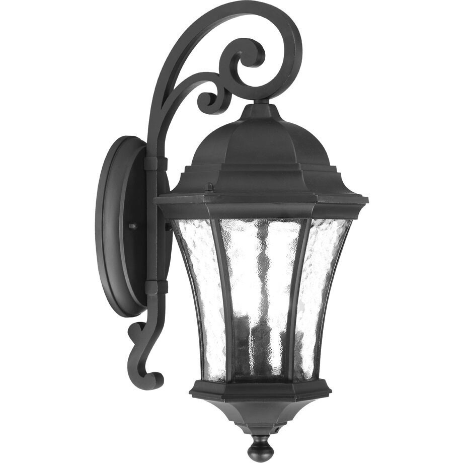 Xl Matte Black Tapered Hanging Lantern Wall Light
