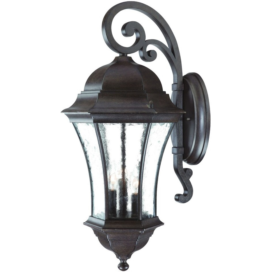 Waverly 3-Light Black Coral Wall Light