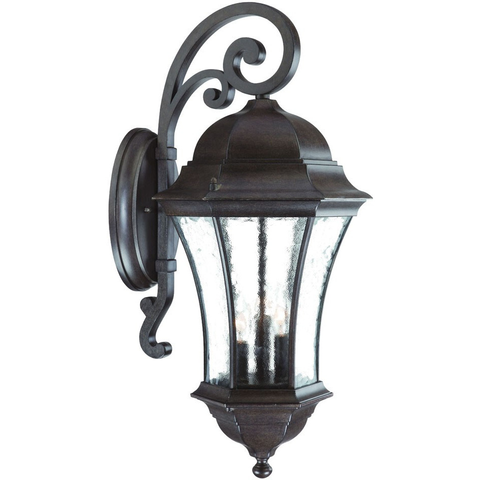 Waverly 3-Light Black Coral Wall Light
