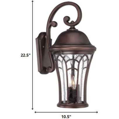 Xl Bronze Tapered Goblet Wall Light