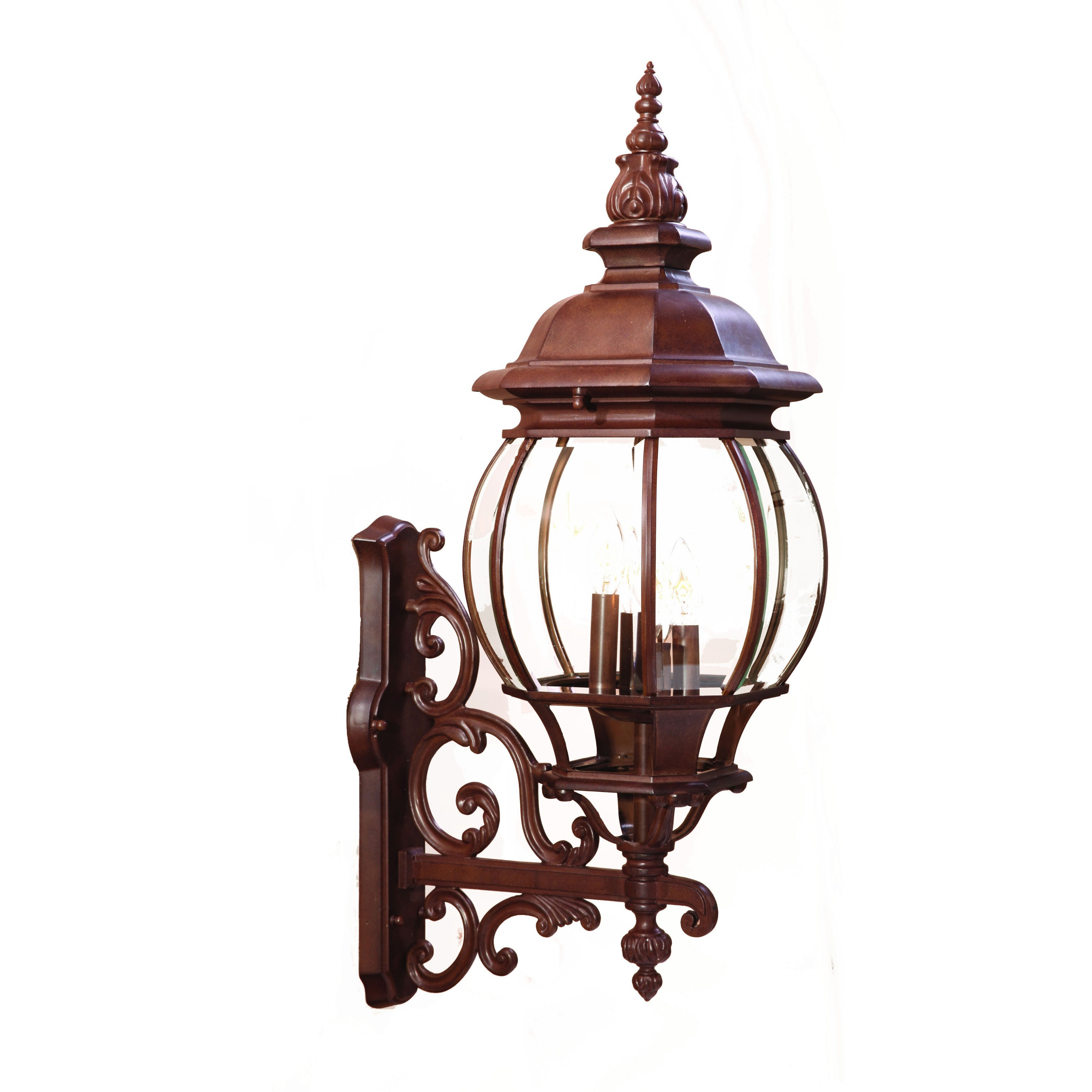 Chateau 4-Light Burled Walnut Wall Light
