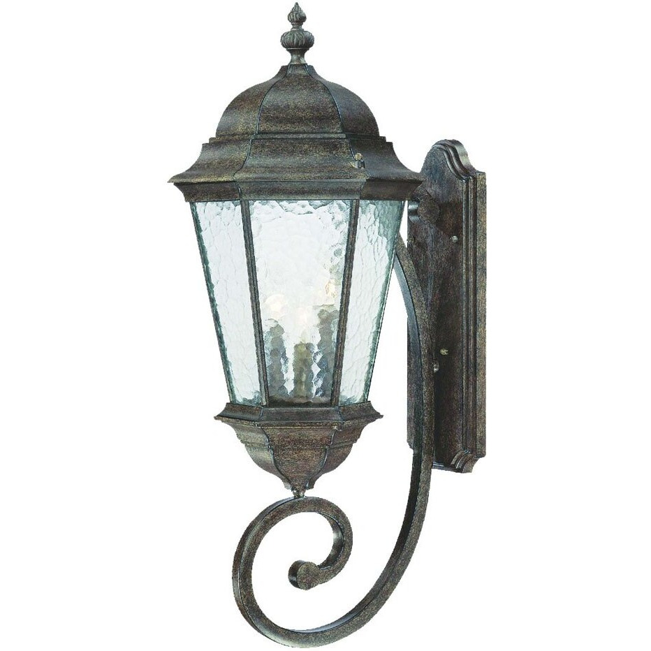 Telfair 3-Light Black Coral Wall Light