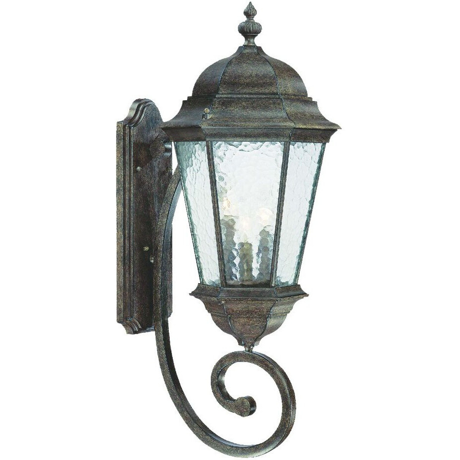 Telfair 3-Light Black Coral Wall Light