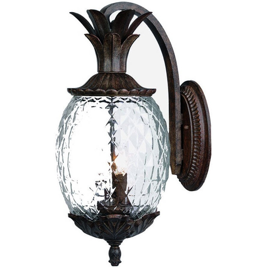 Antique Bronze Hanging Pineapple Wall Light
