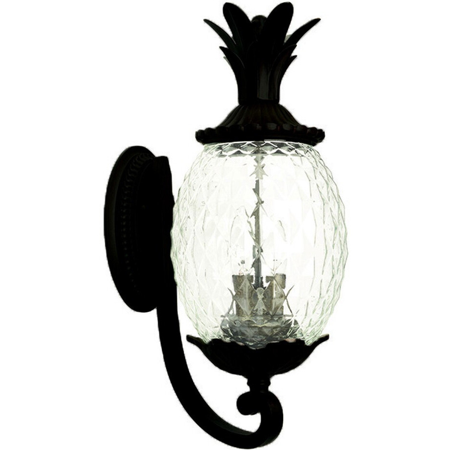 Lanai 3-Light Matte Black Wall Light