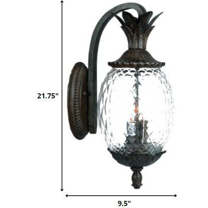 Lanai 3-Light Black Coral Wall Light