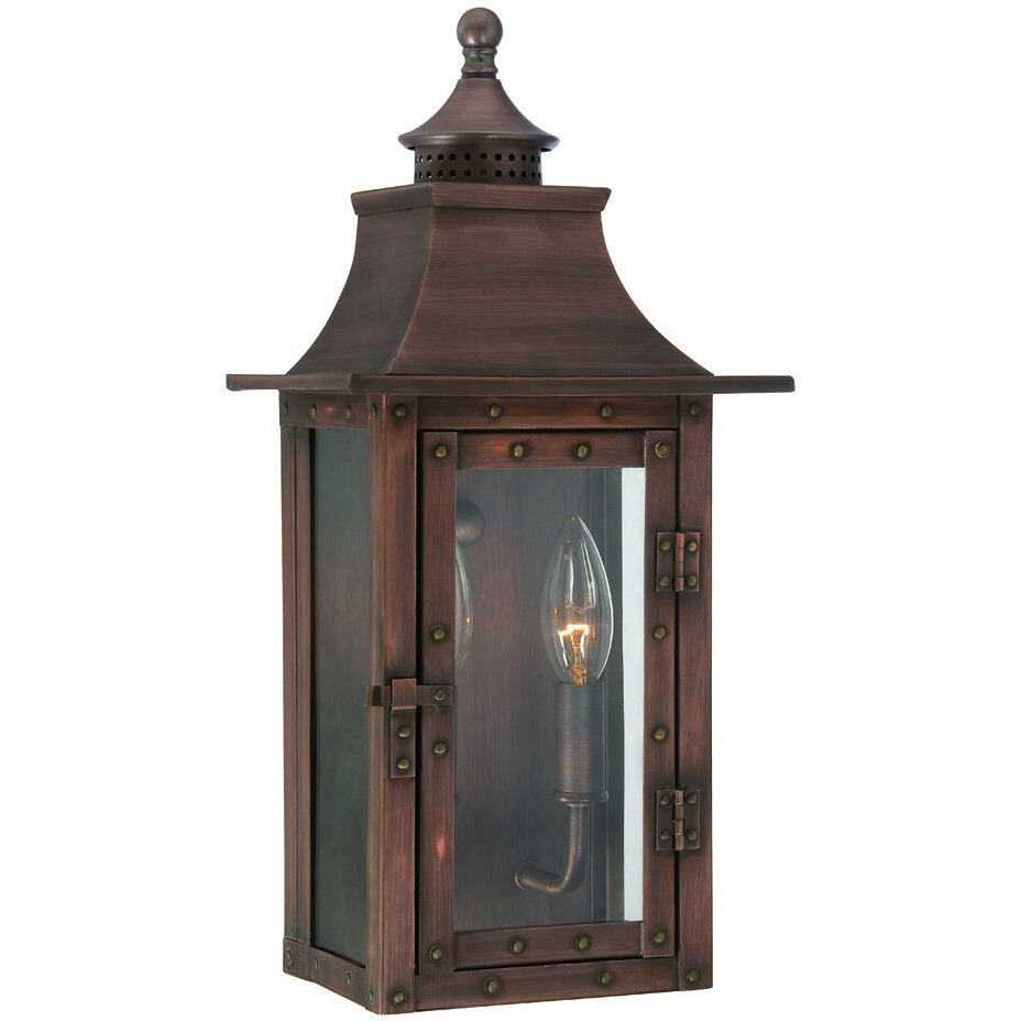 St. Charles 2-Light Acopper Patina Wall Light