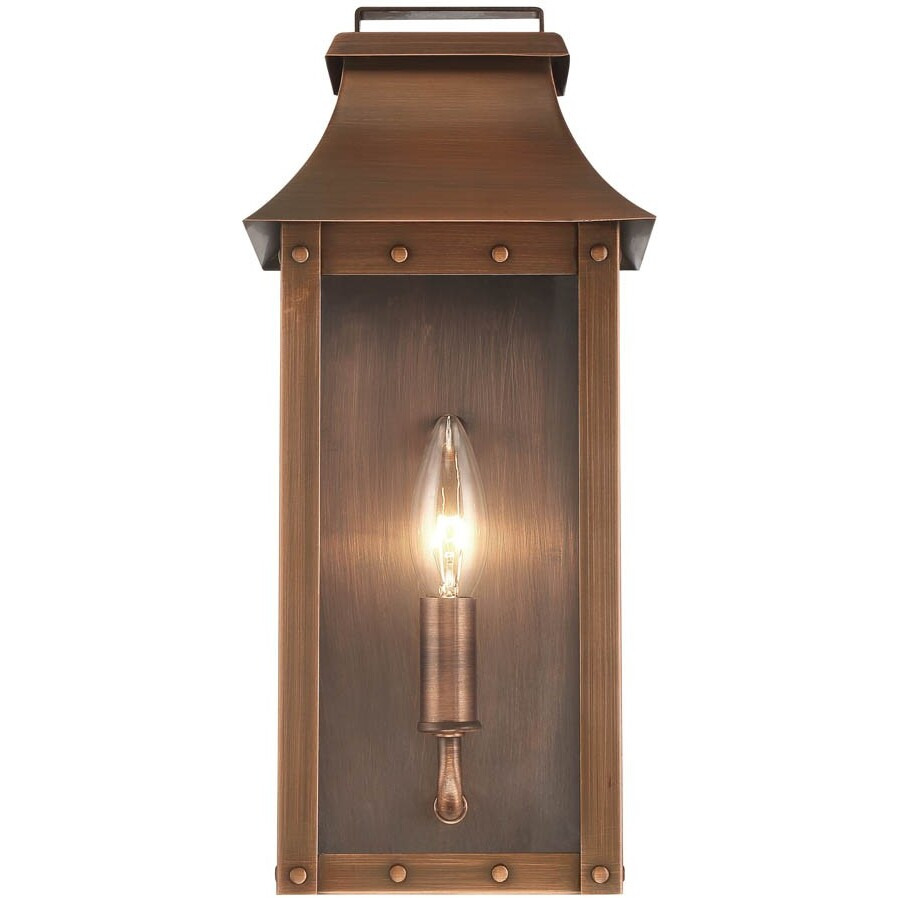 Manchester 1-Light Copper Patina Pocket Wall Light