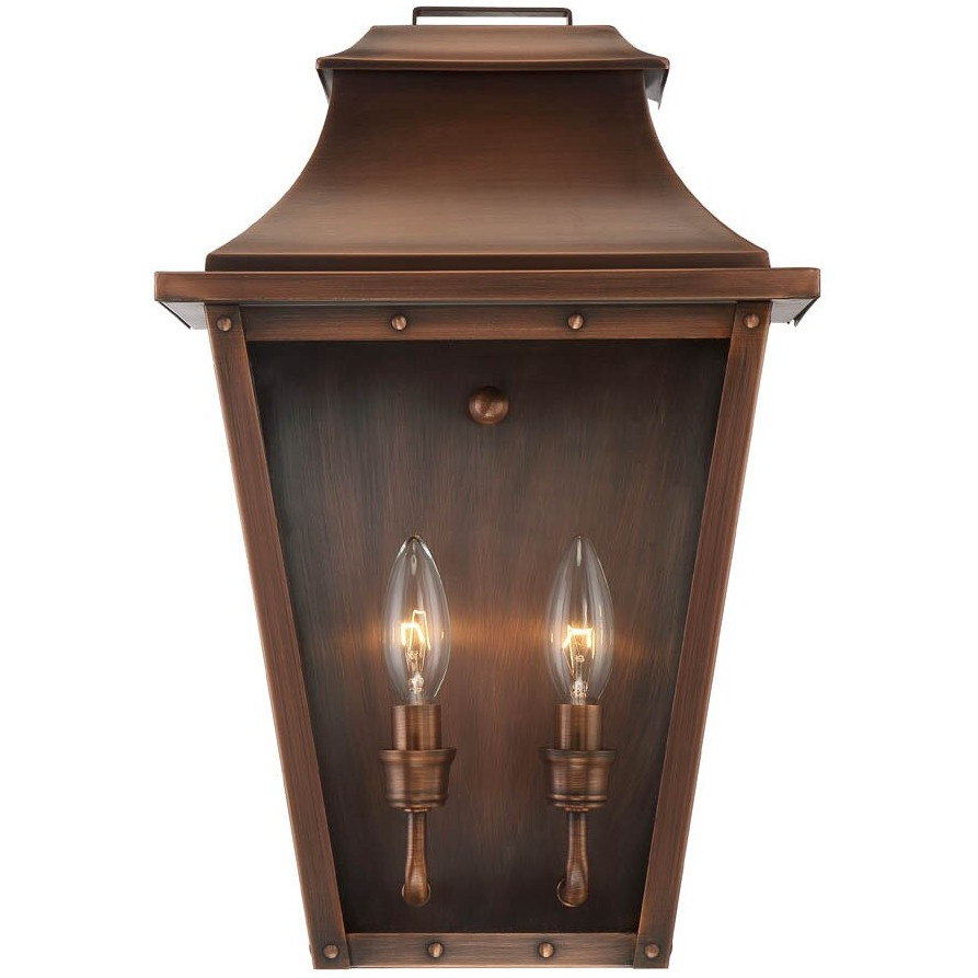 Coventry 2-Light Copper Patina Pocket Wall Light