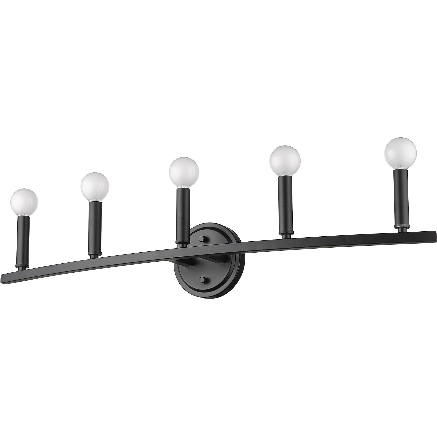 Sawyer 5-Light Matte Black Vanity