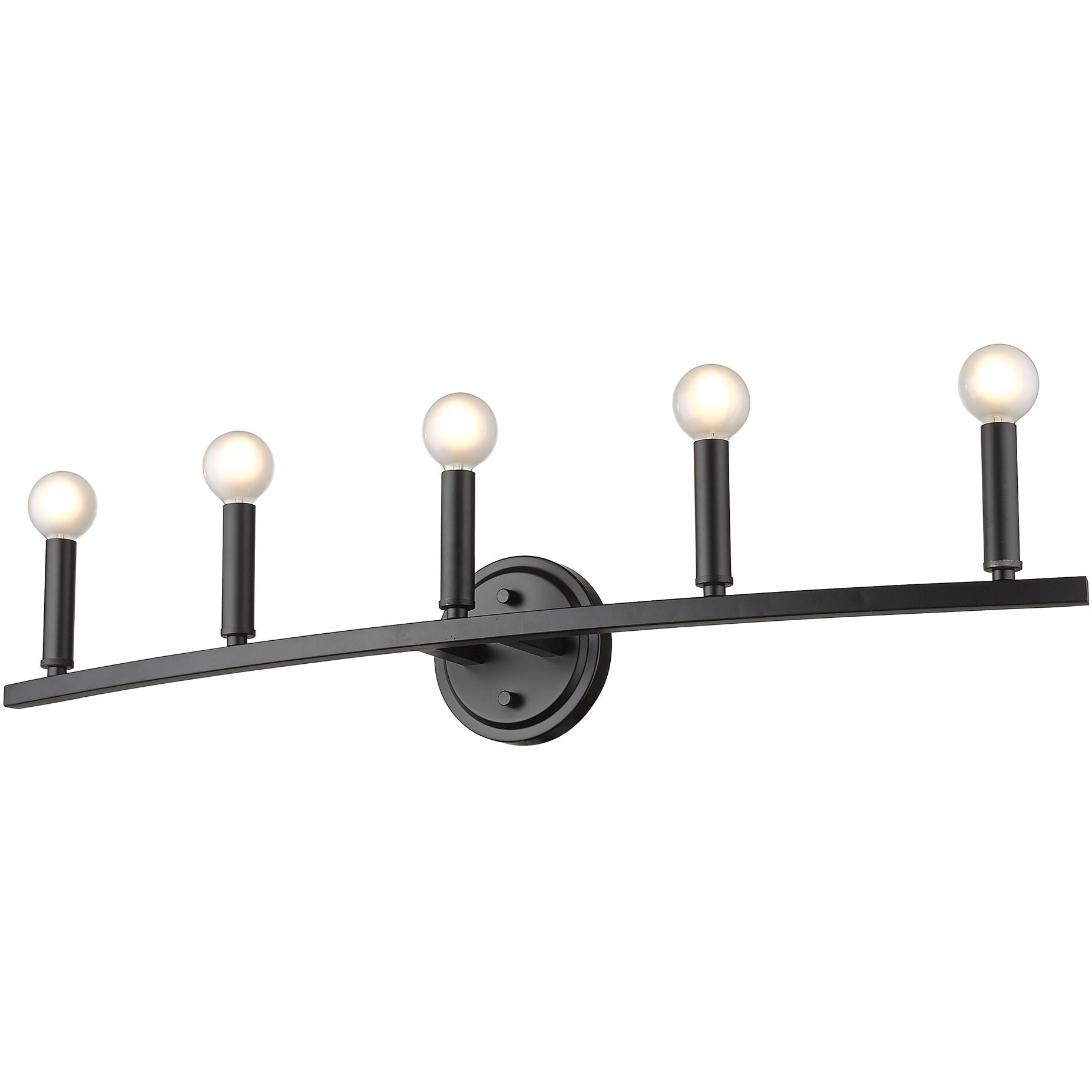 Sawyer 5-Light Matte Black Vanity