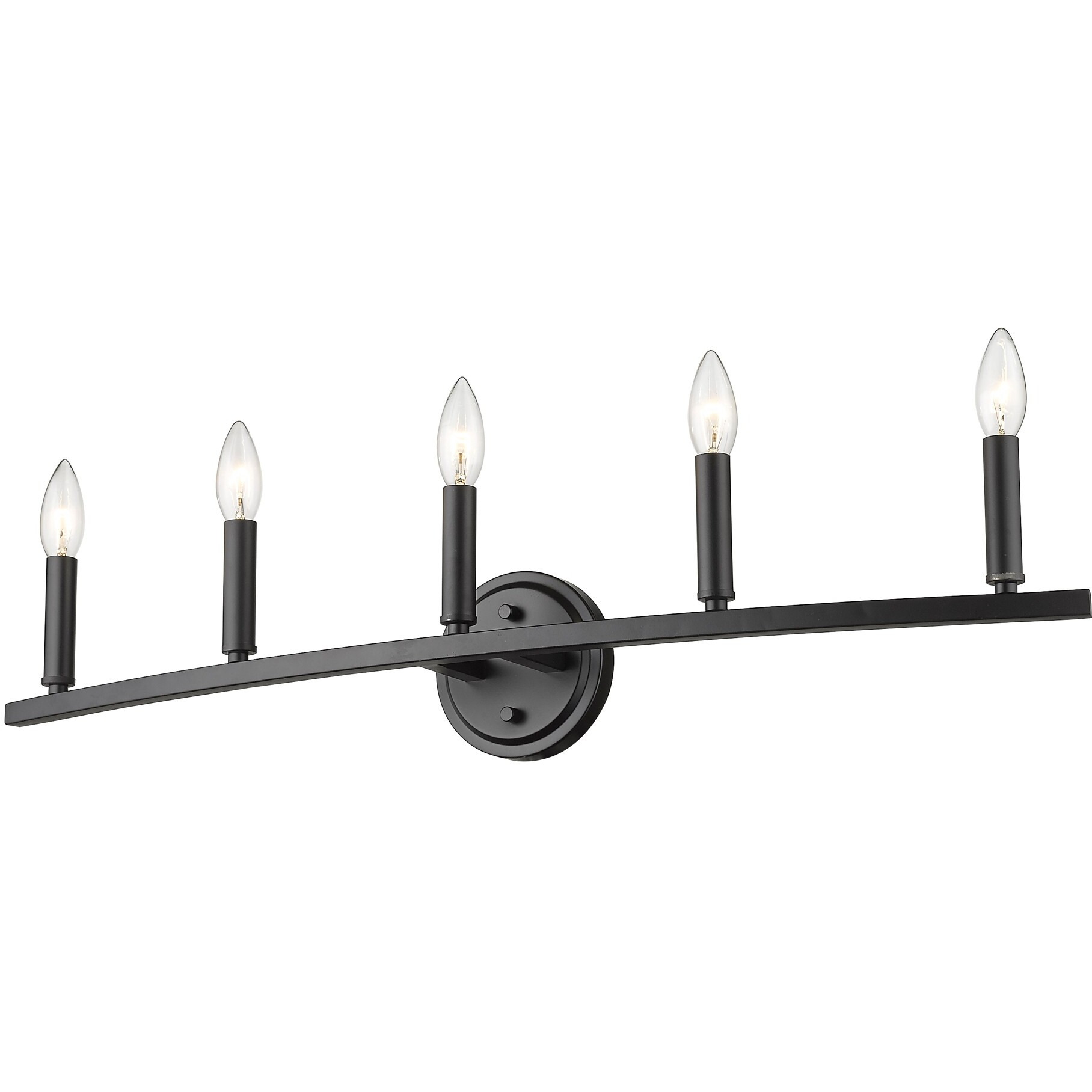 Sawyer 5-Light Matte Black Vanity